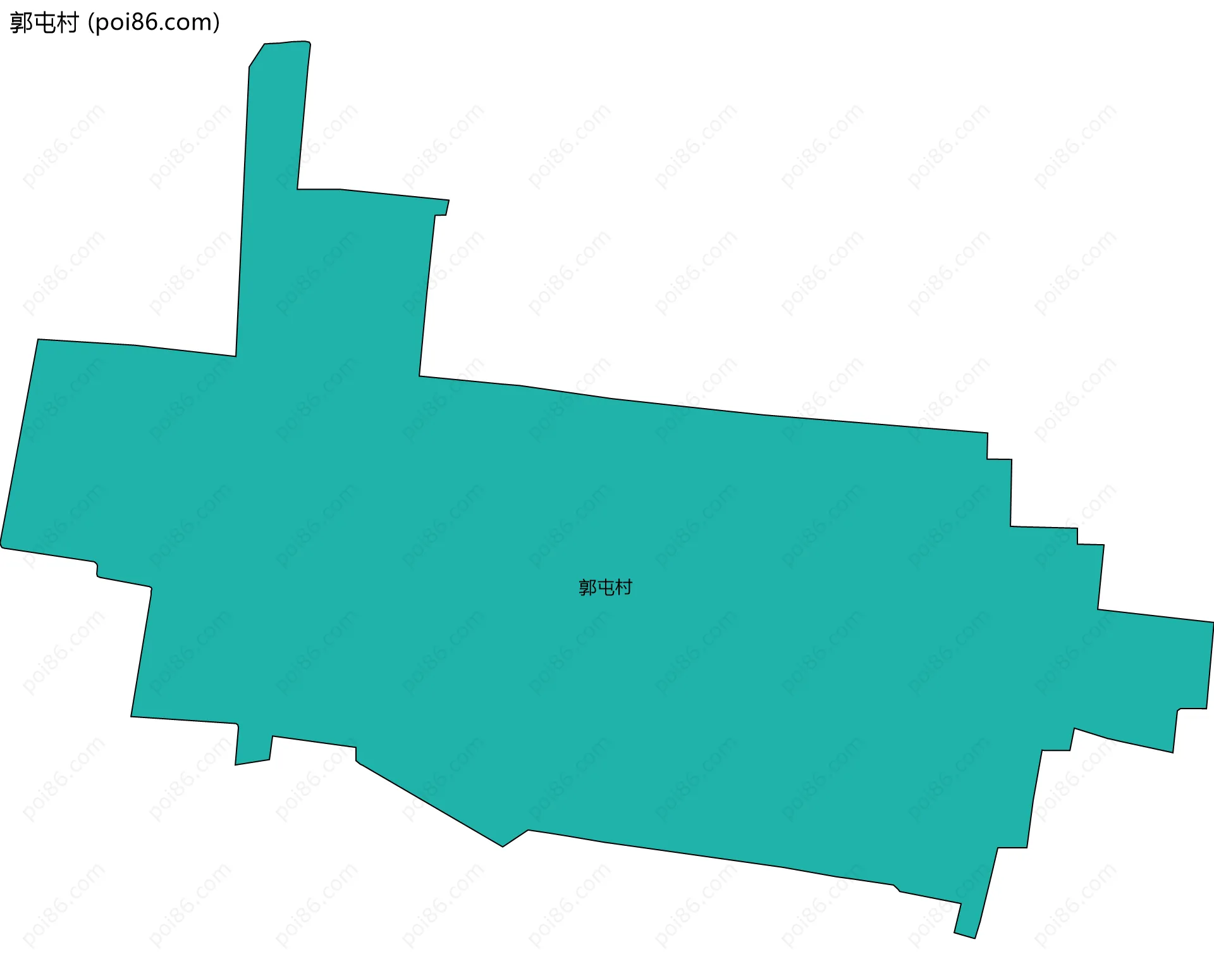 郭屯村边界地图