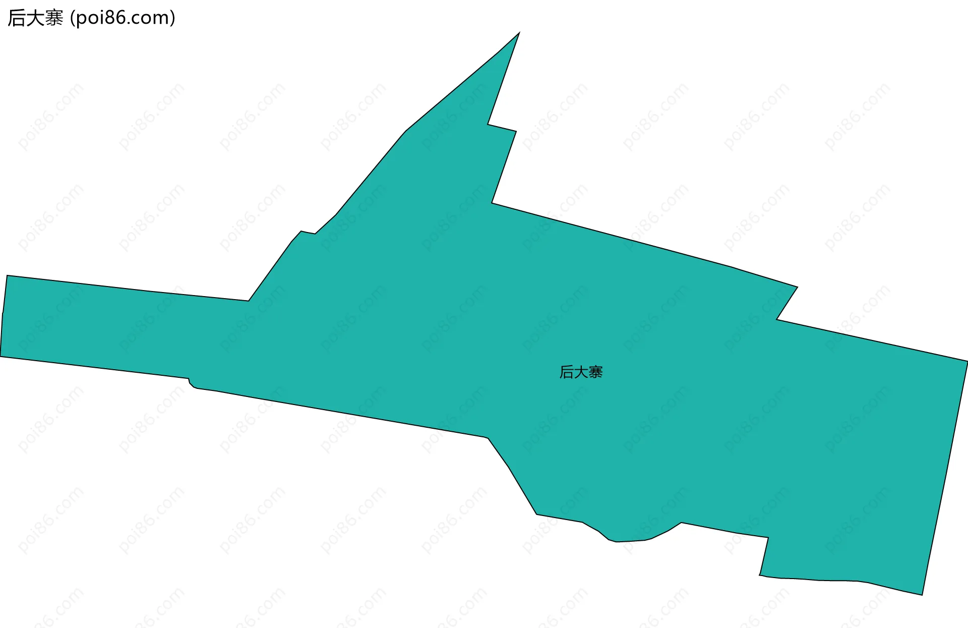后大寨边界地图