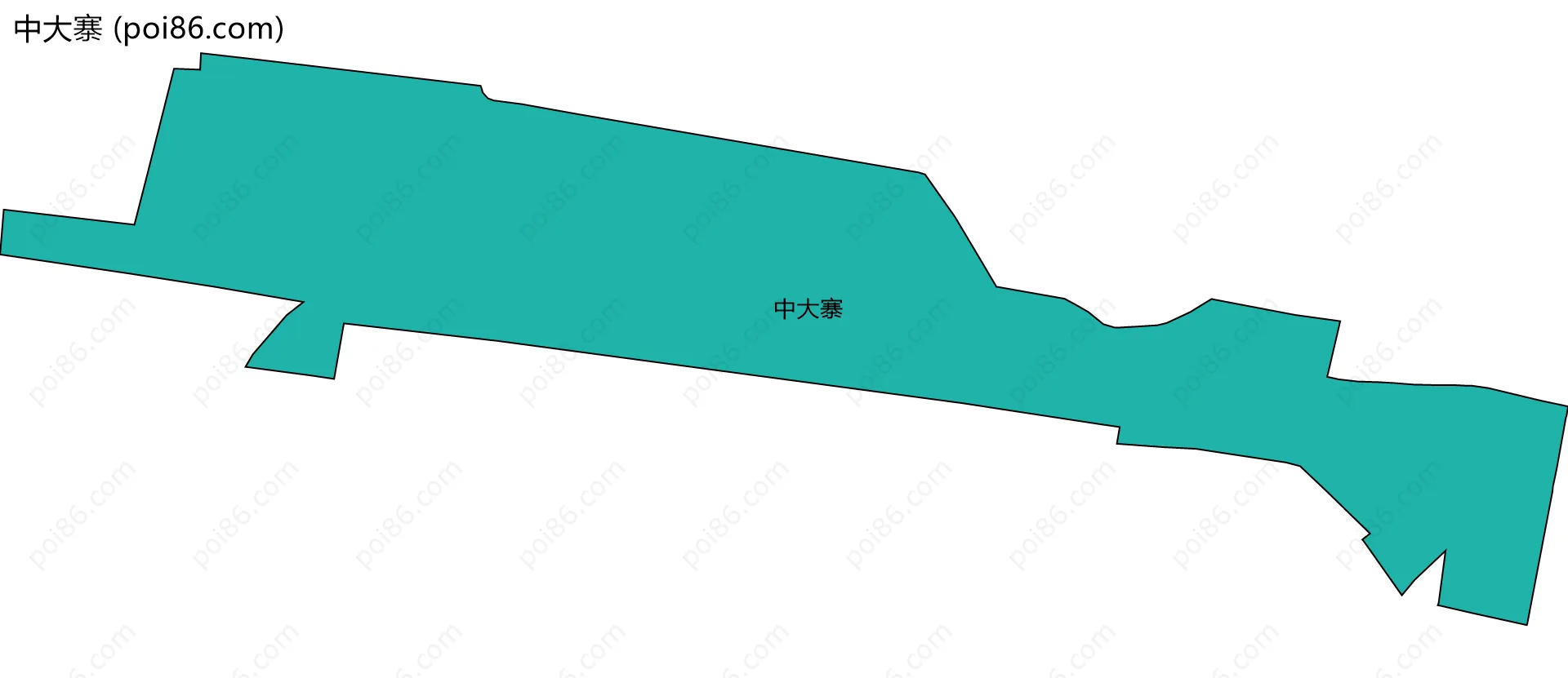 中大寨边界地图