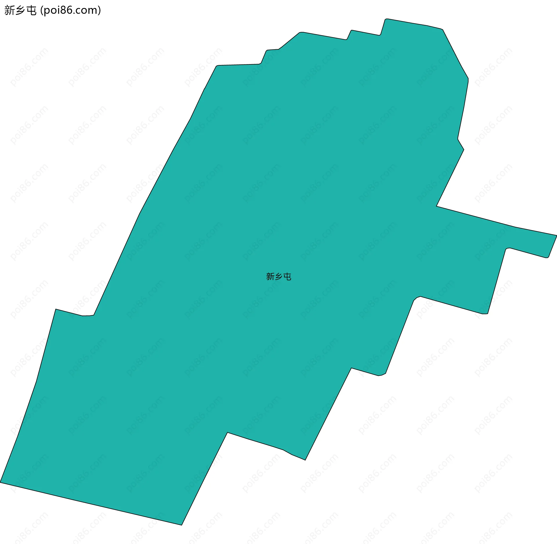 新乡屯边界地图