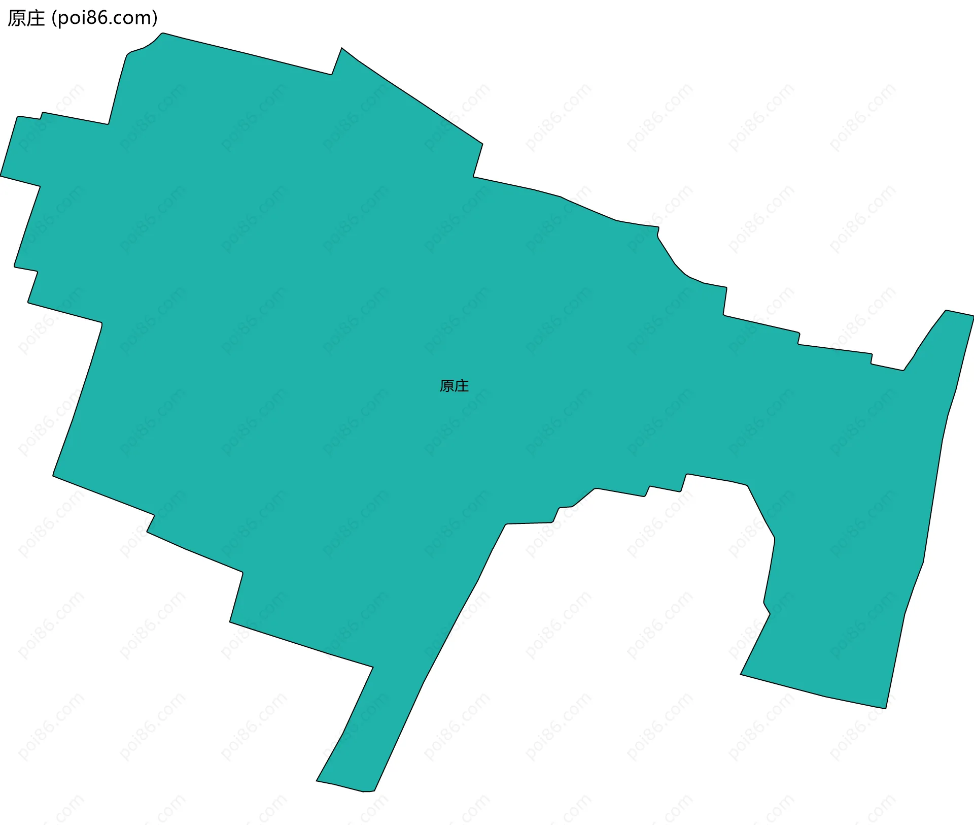 原庄边界地图