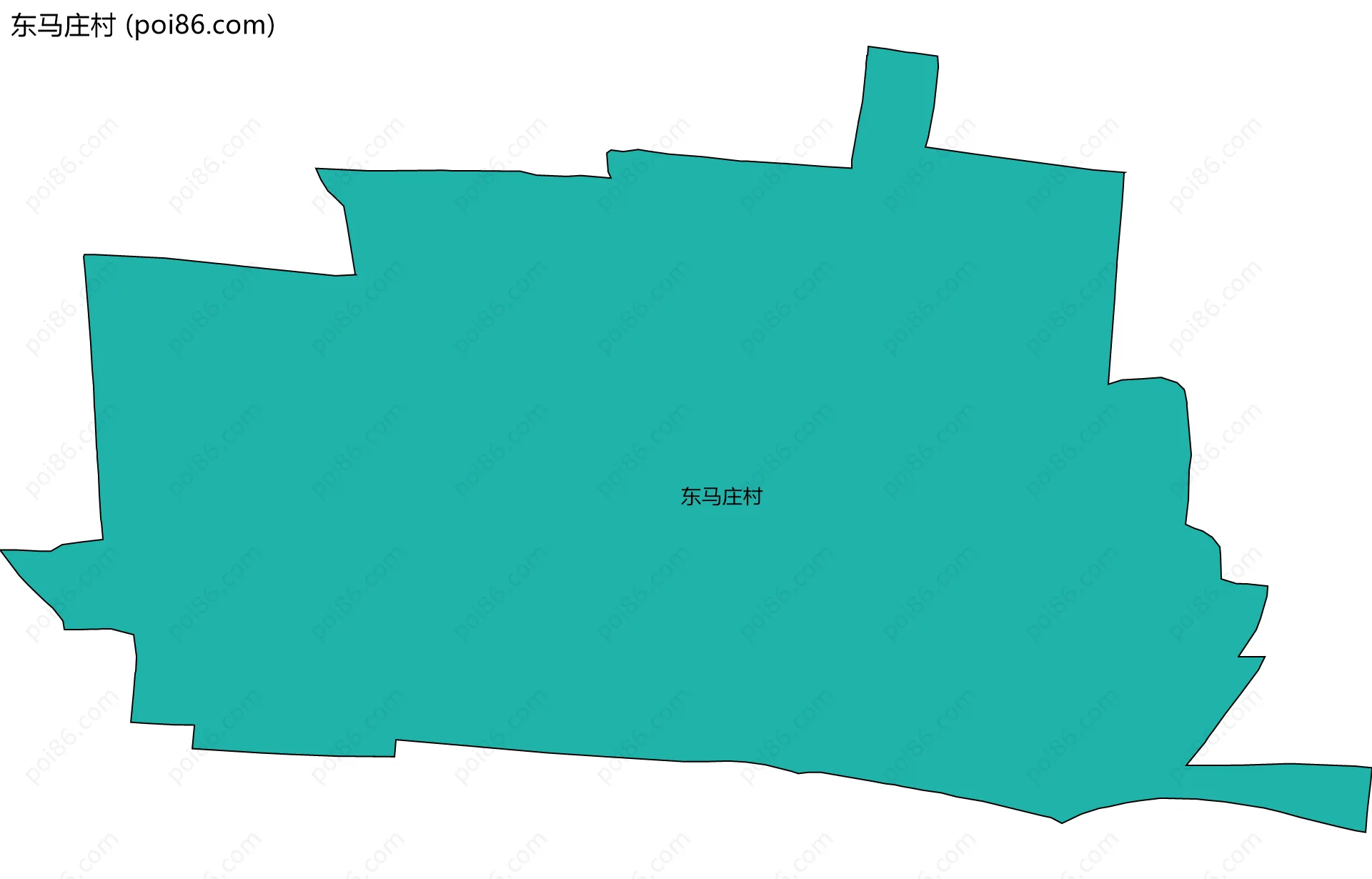 东马庄村边界地图