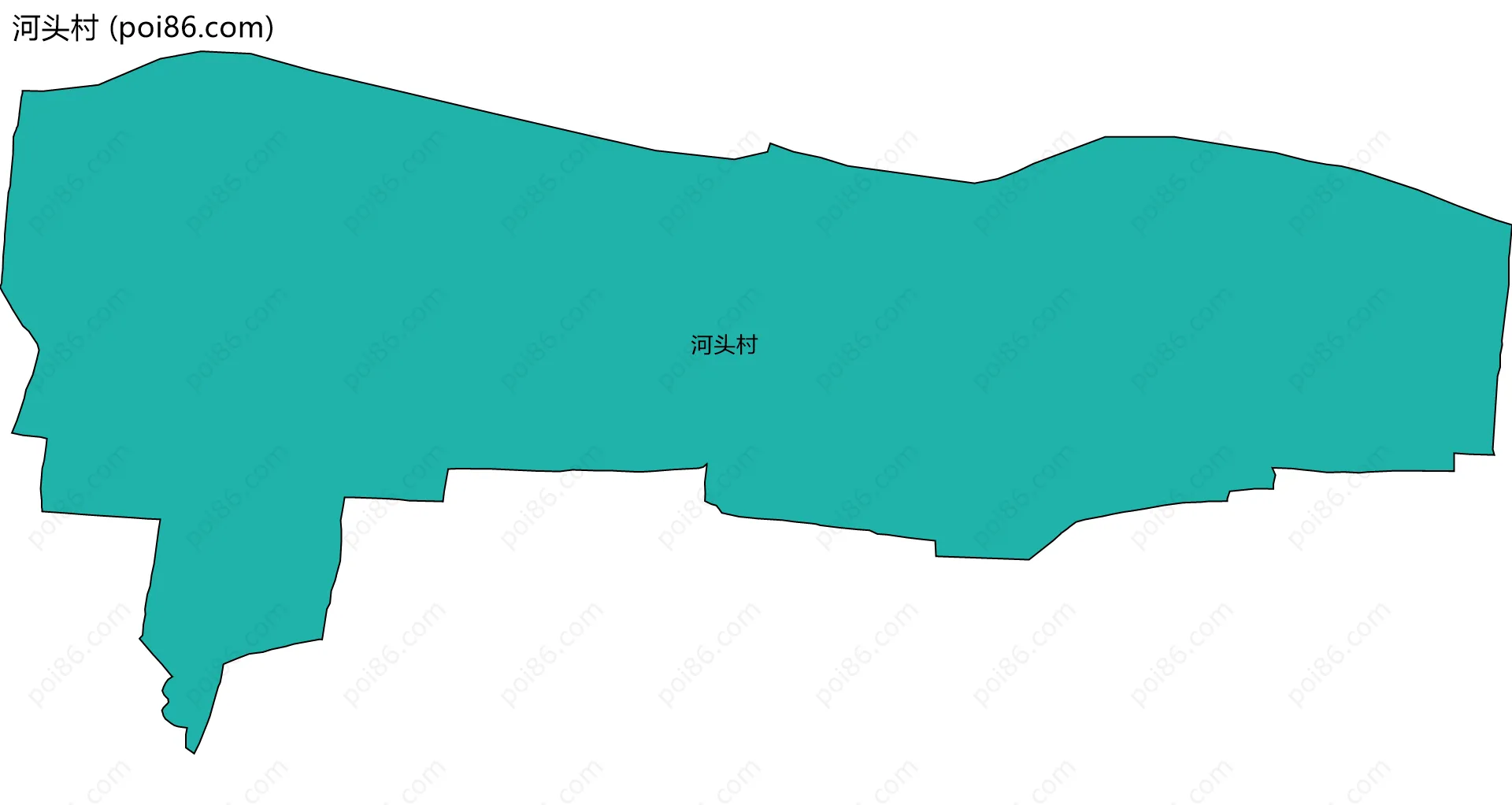 河头村边界地图