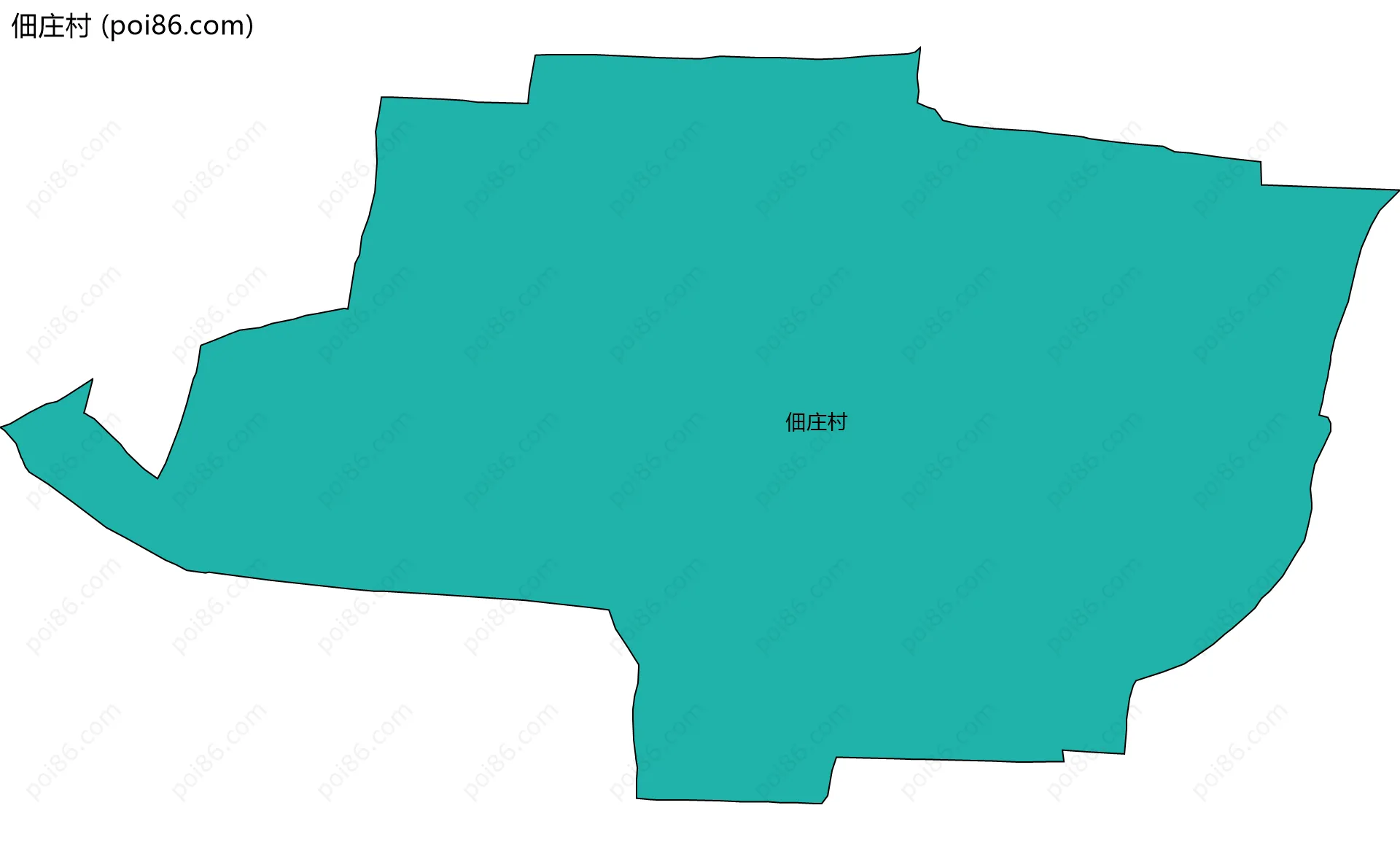 佃庄村边界地图