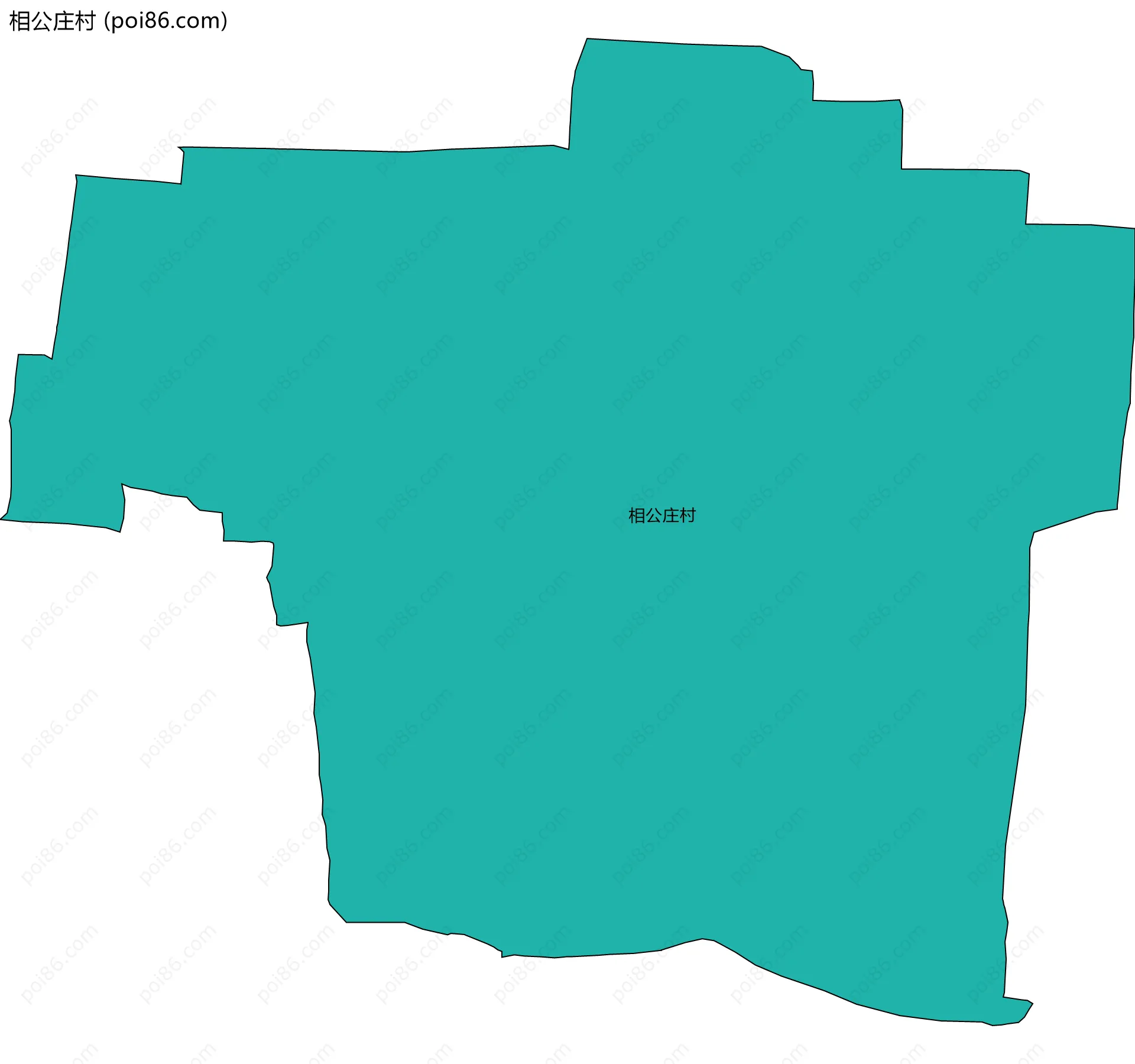 相公庄村边界地图
