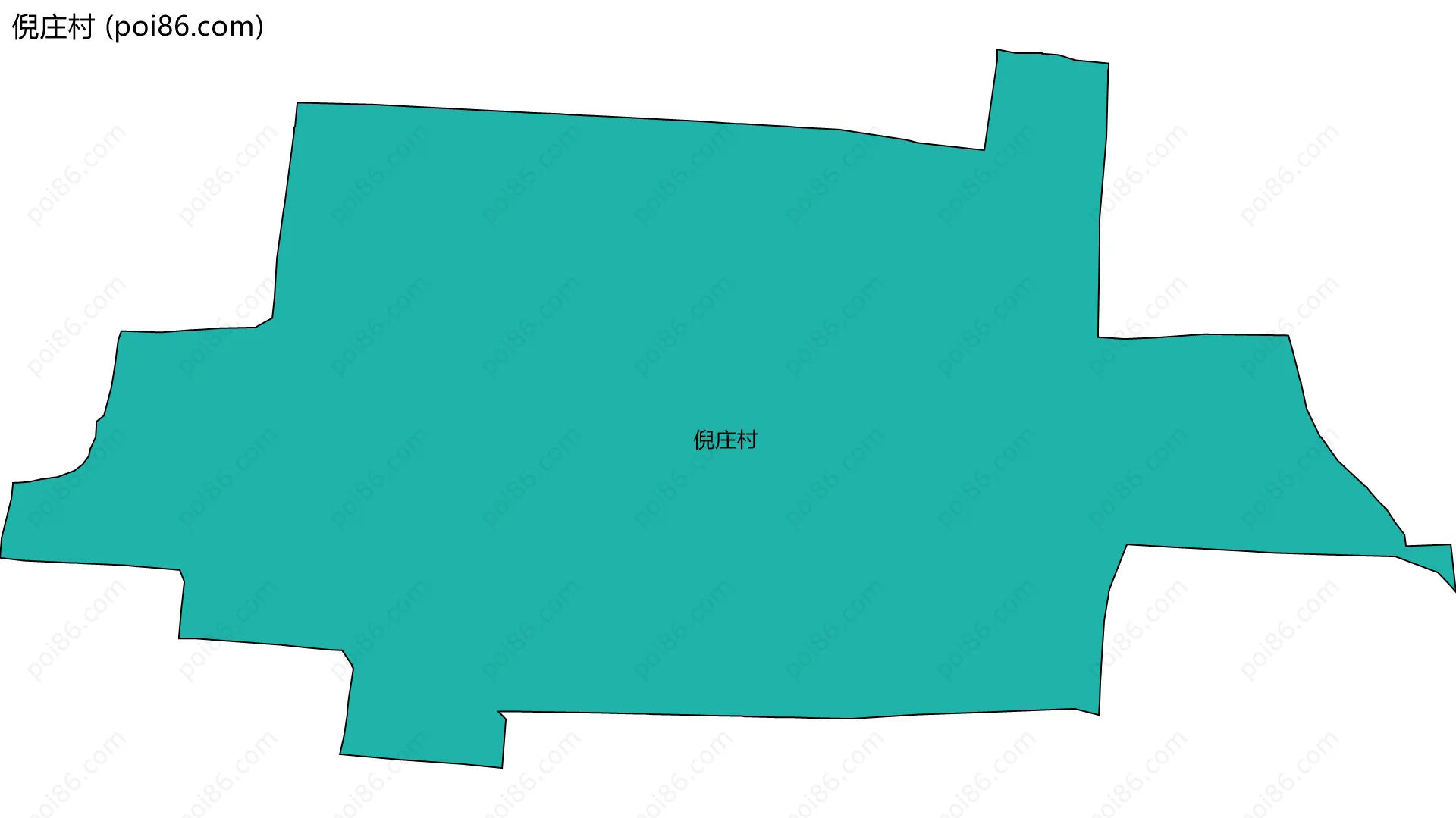 倪庄村边界地图