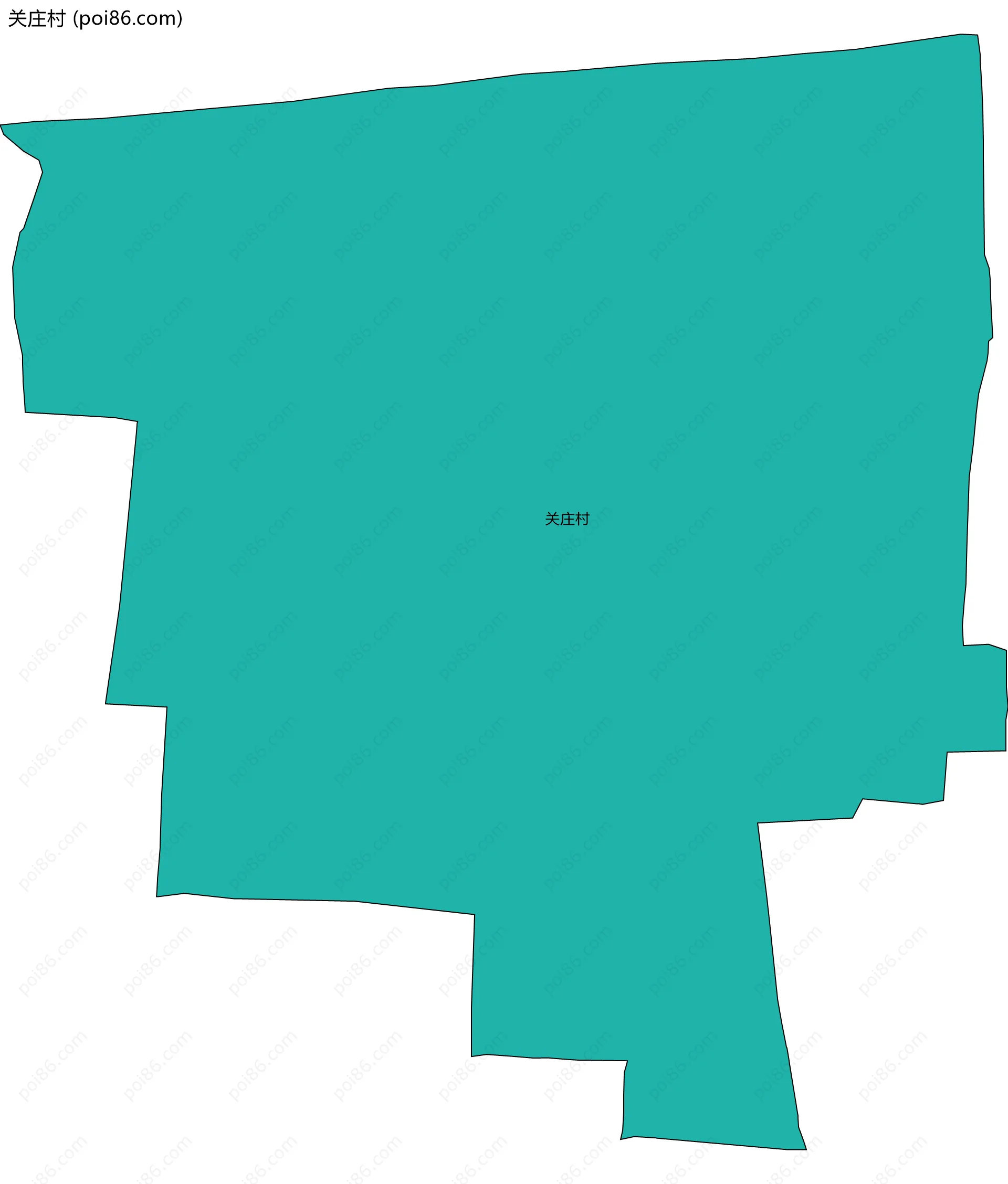 关庄村边界地图