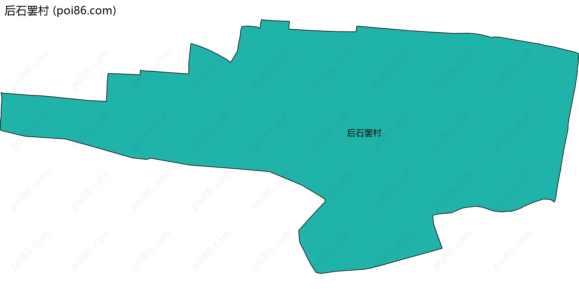 后石罢村边界地图