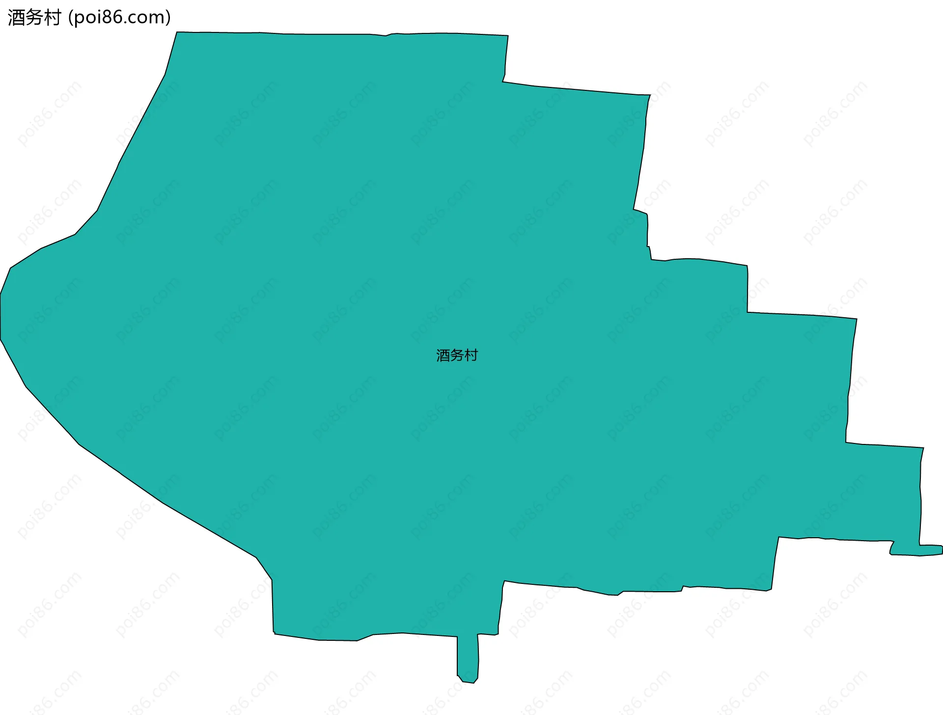 酒务村边界地图