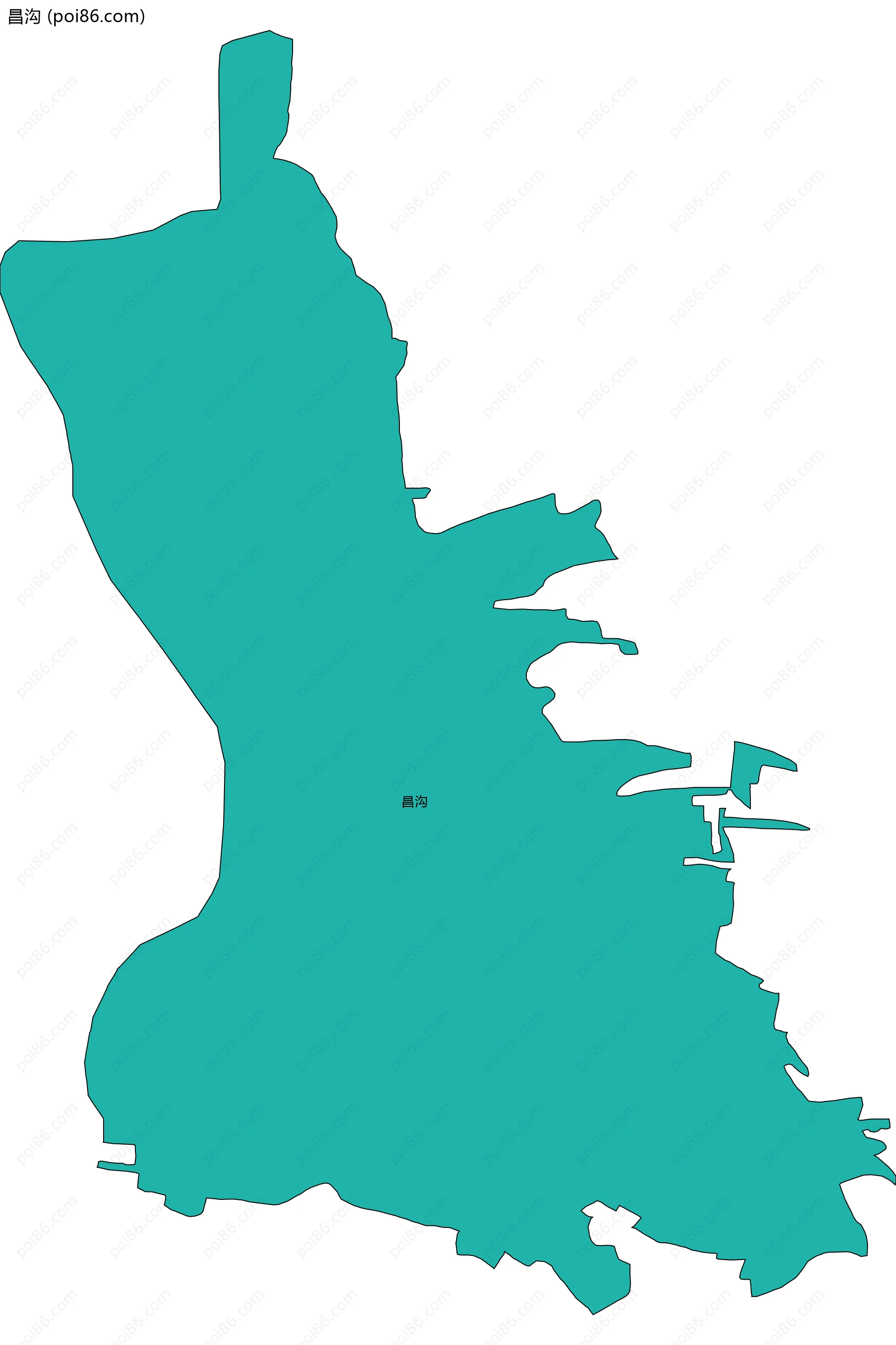 昌沟边界地图