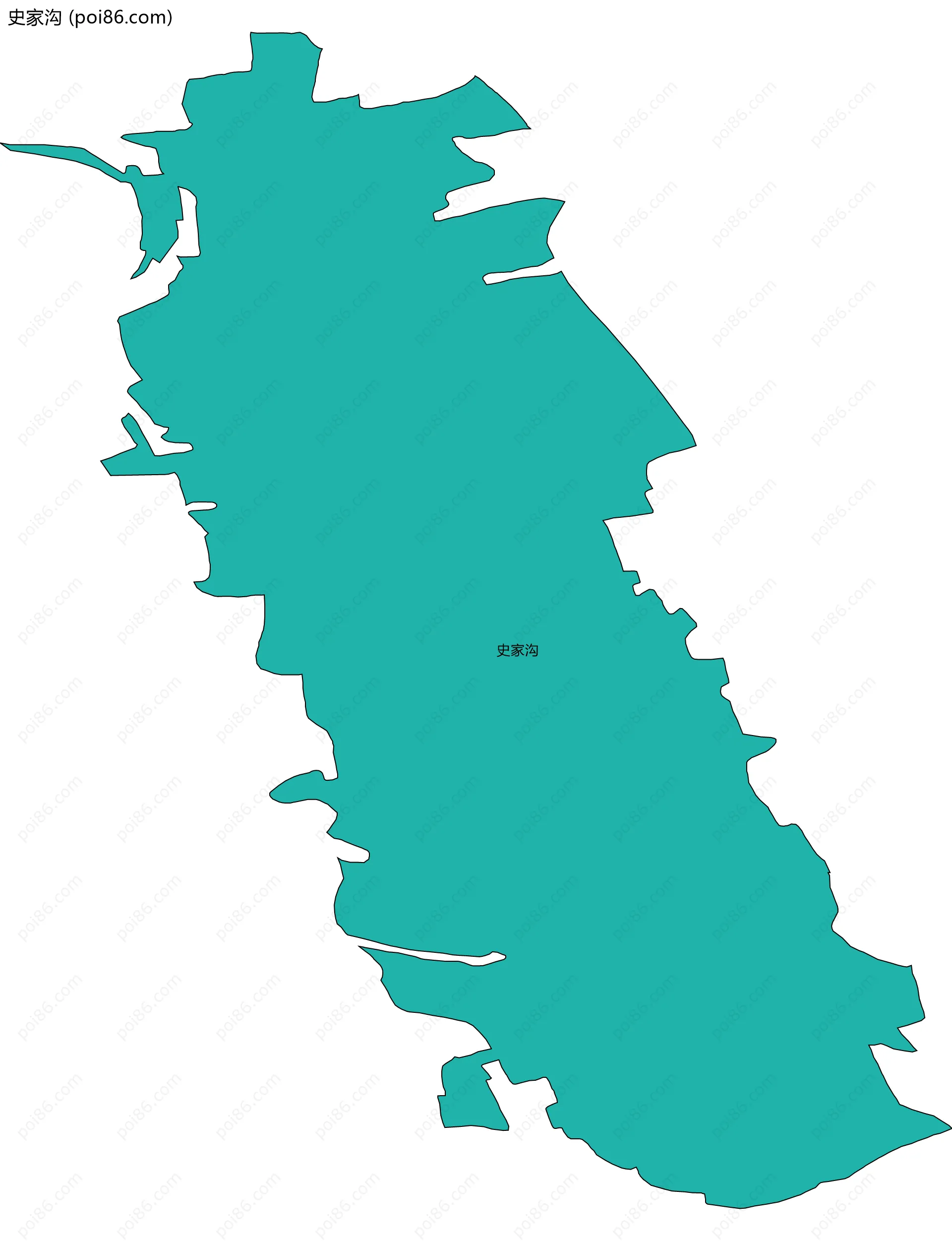史家沟边界地图
