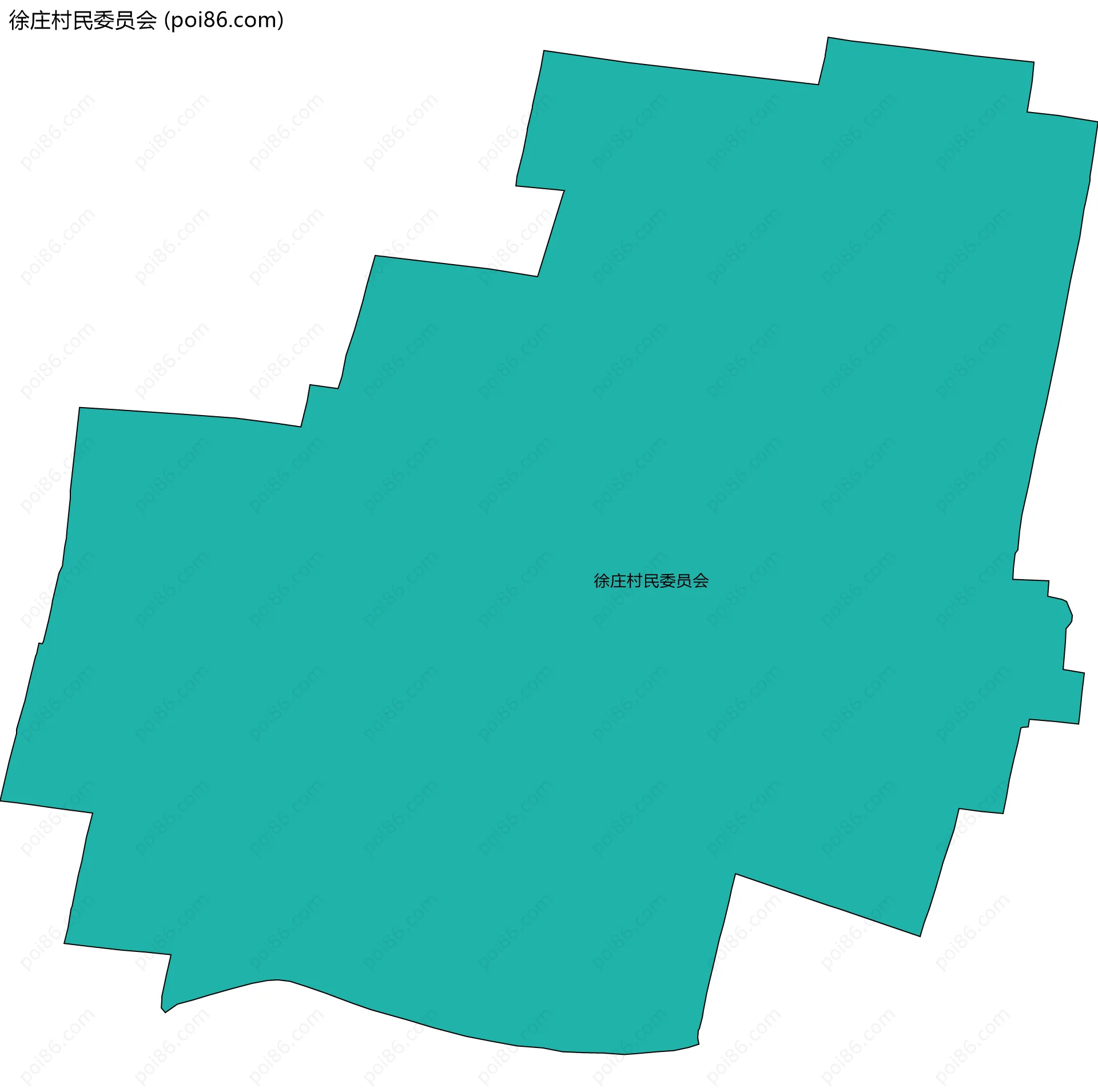 徐庄村民委员会边界地图