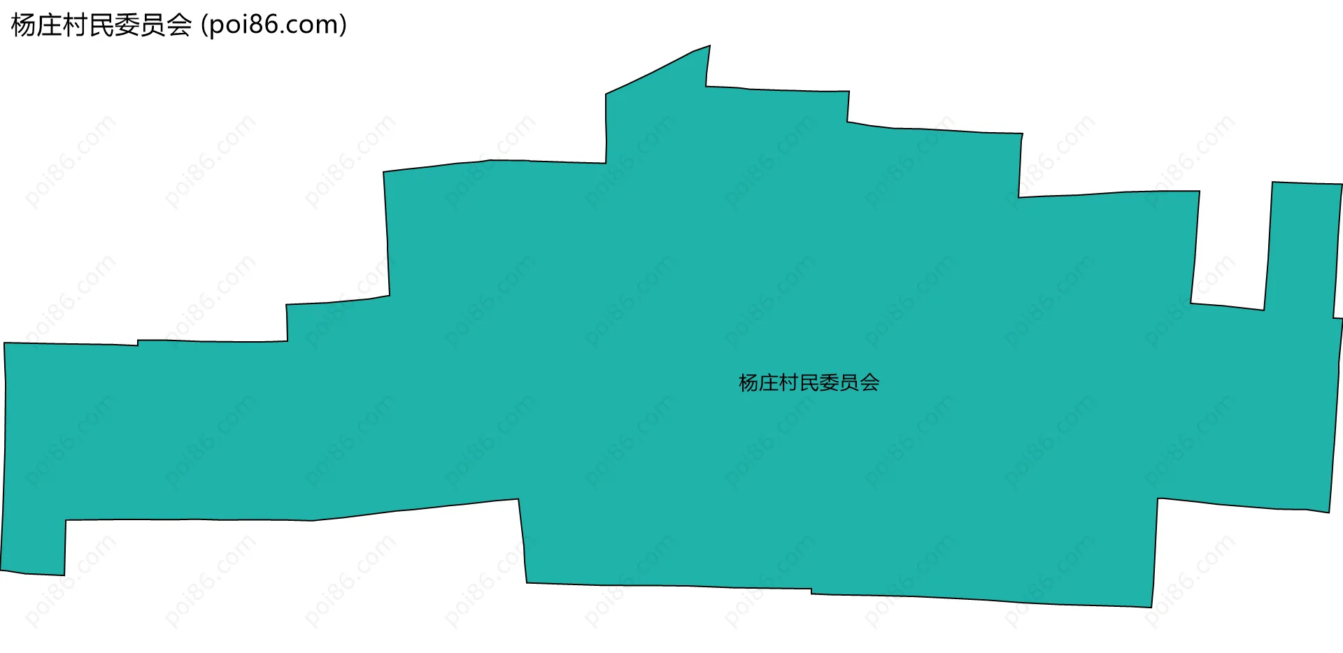 杨庄村民委员会边界地图