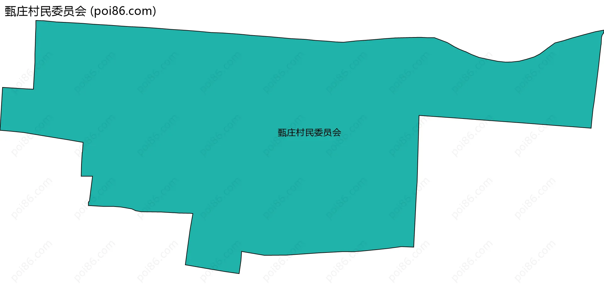 甄庄村民委员会边界地图