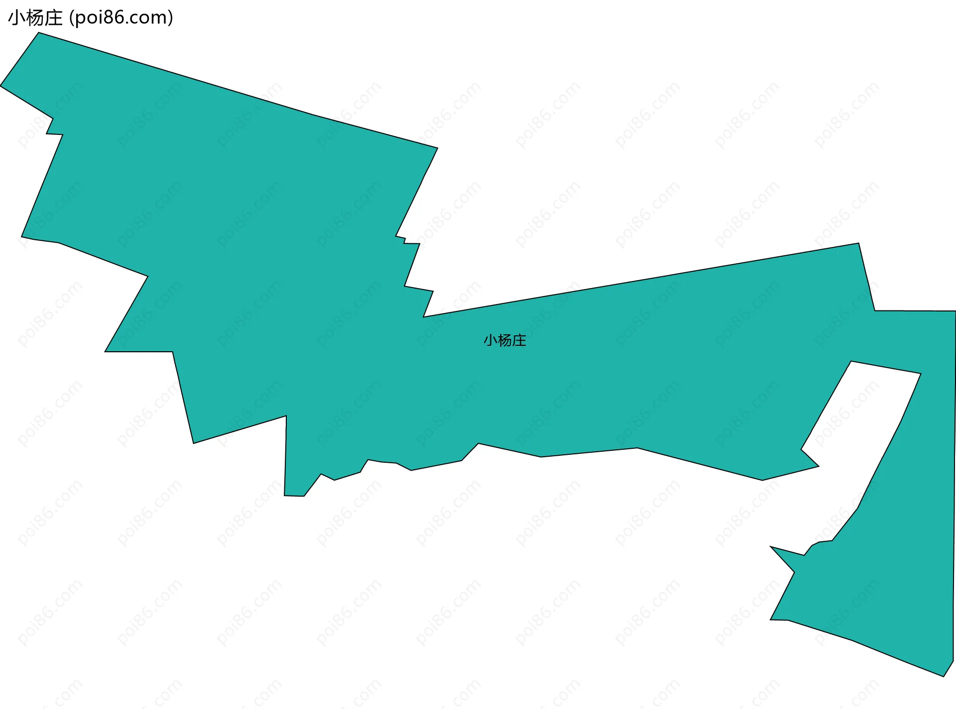 小杨庄边界地图