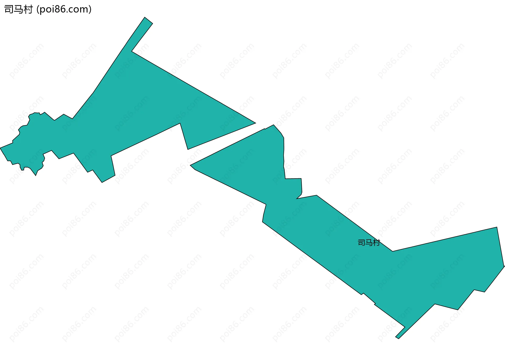 司马村边界地图