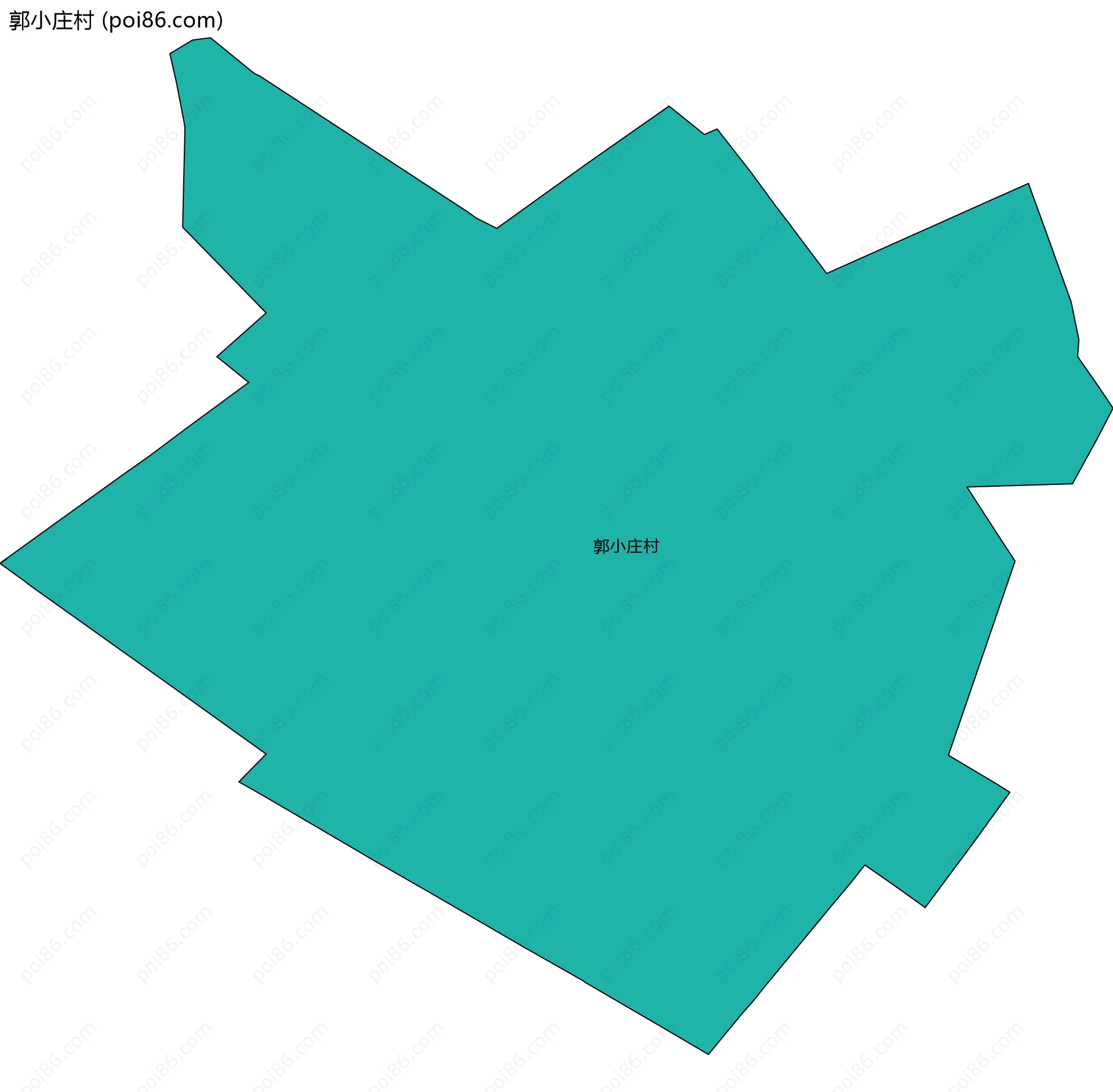 郭小庄村边界地图