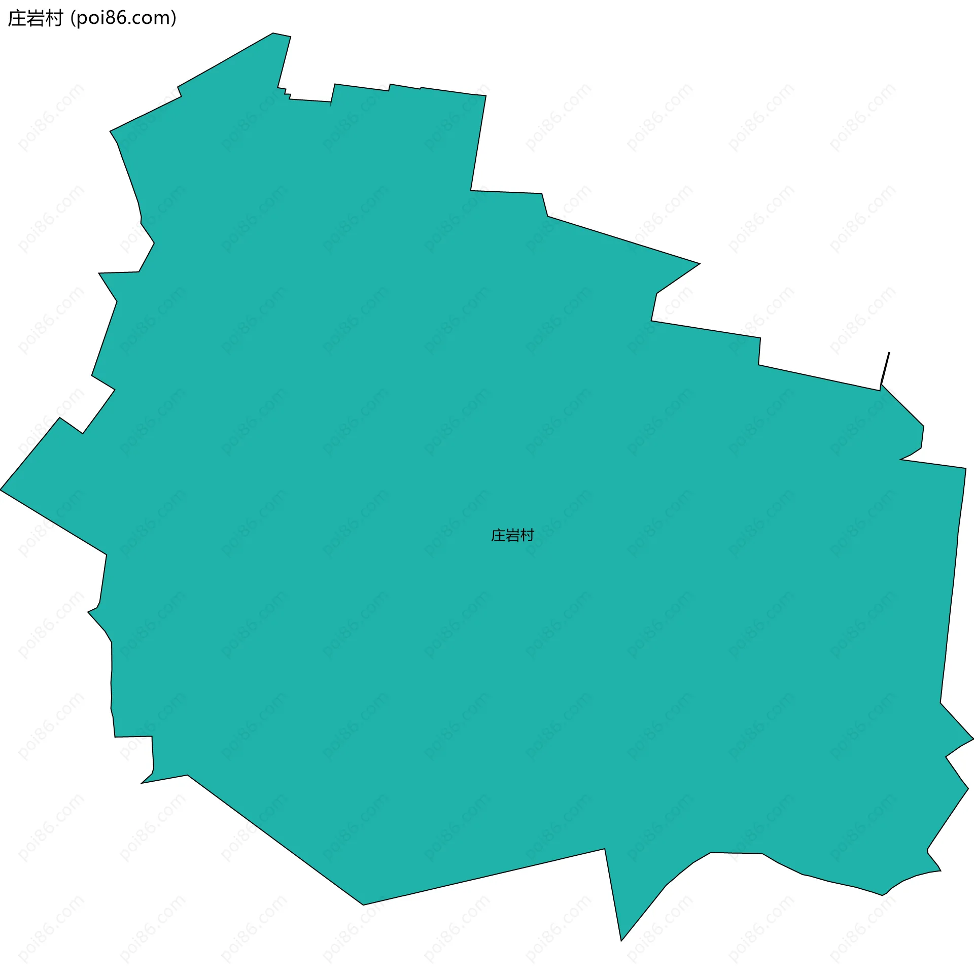 庄岩村边界地图