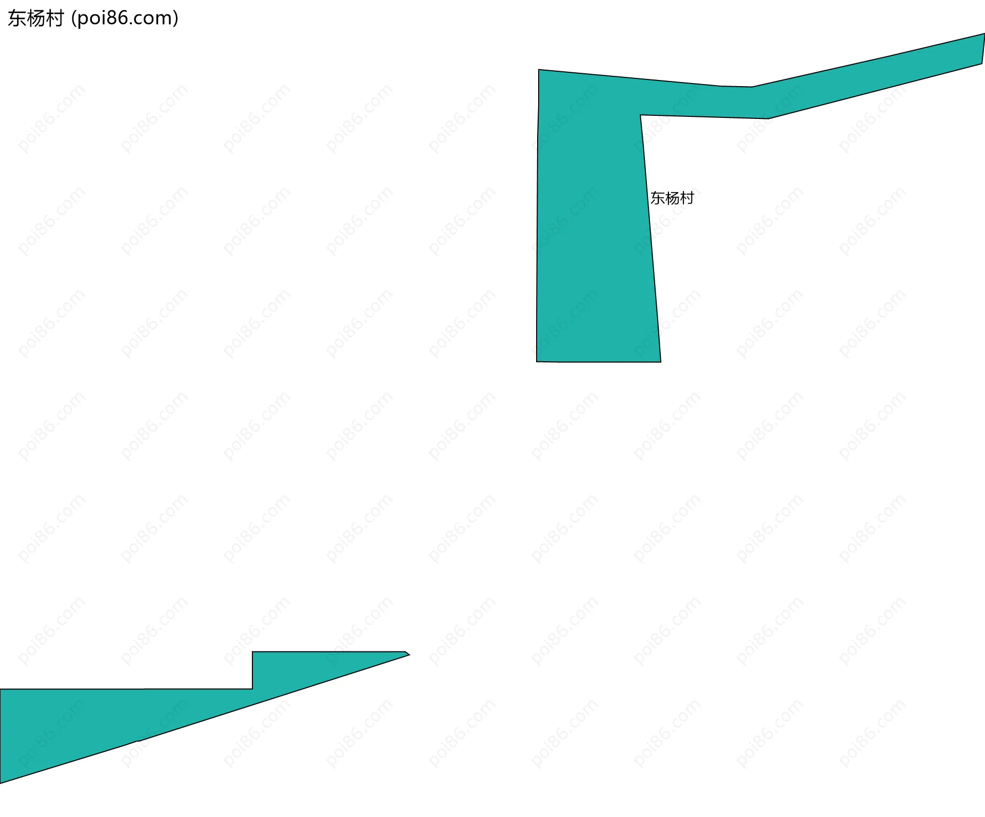 东杨村边界地图