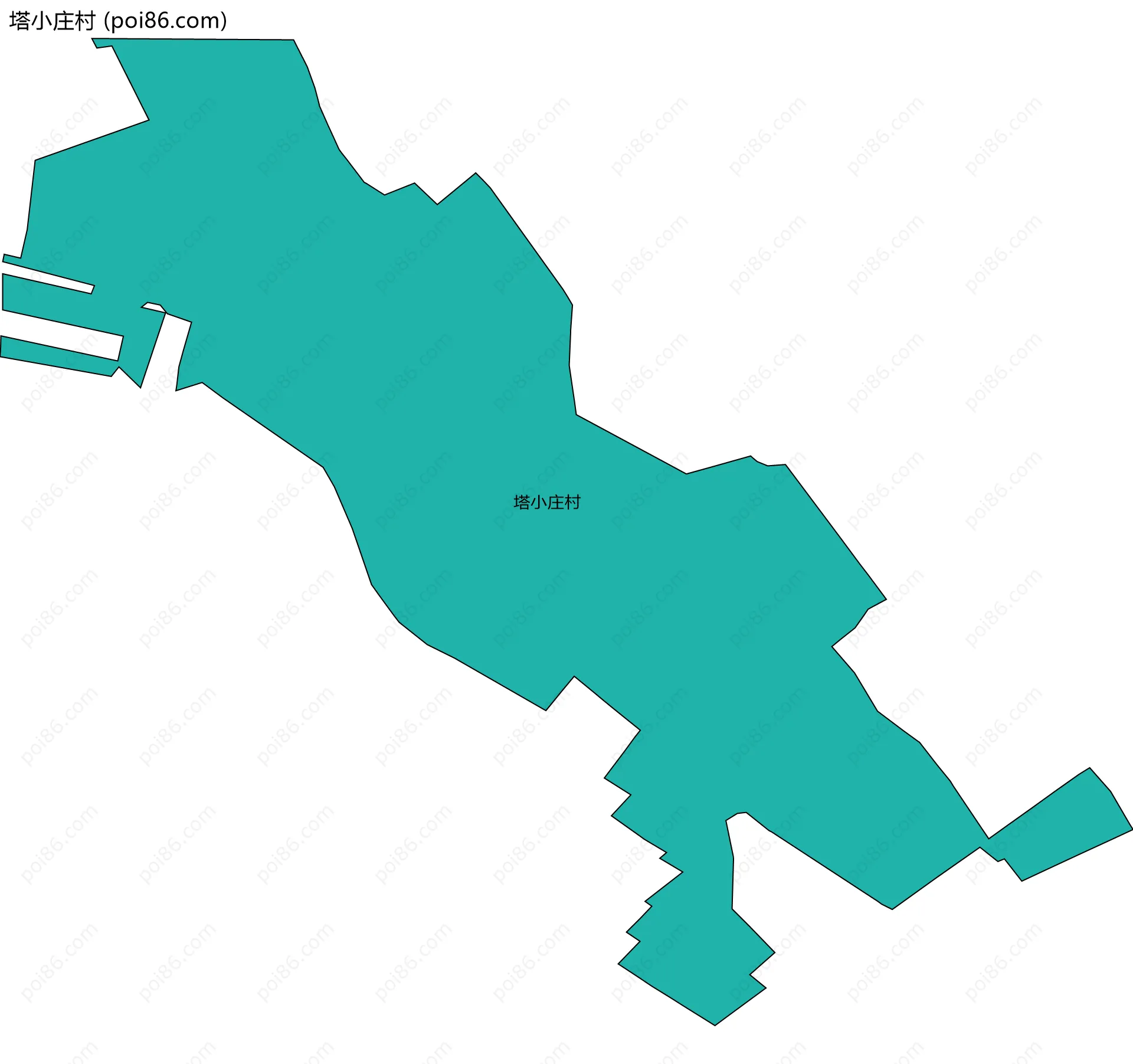 塔小庄村边界地图