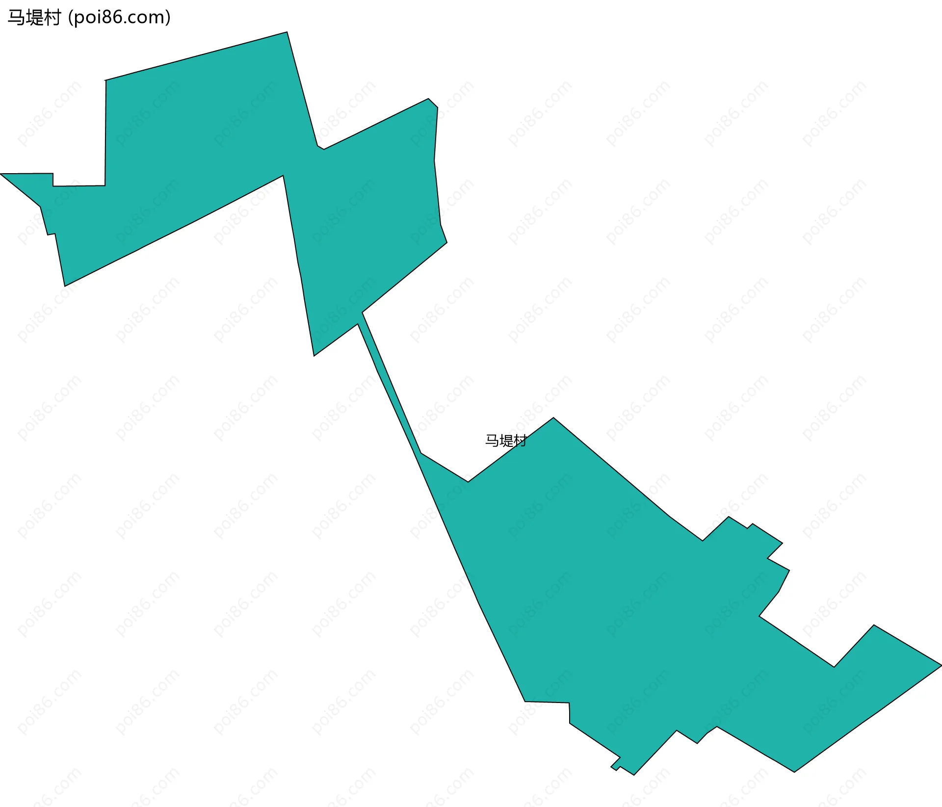 马堤村边界地图