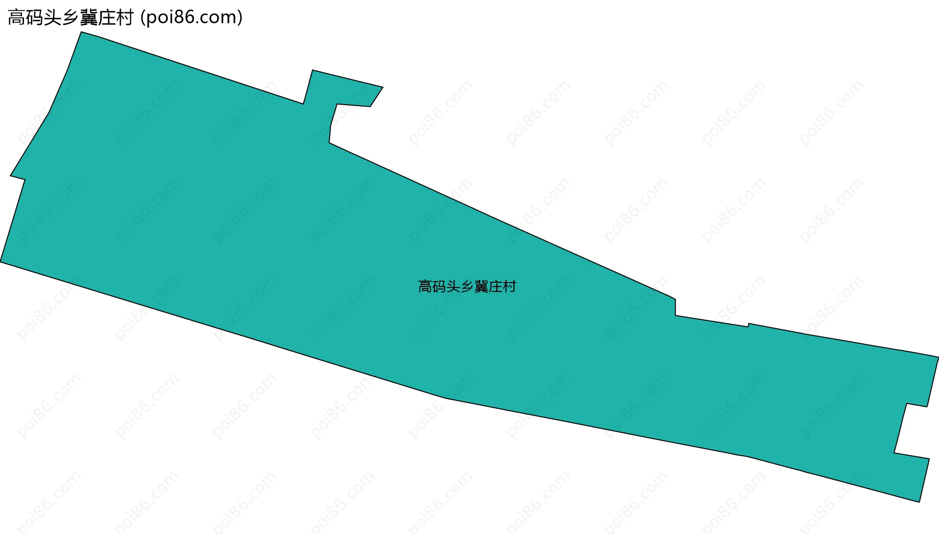 高码头乡冀庄村边界地图