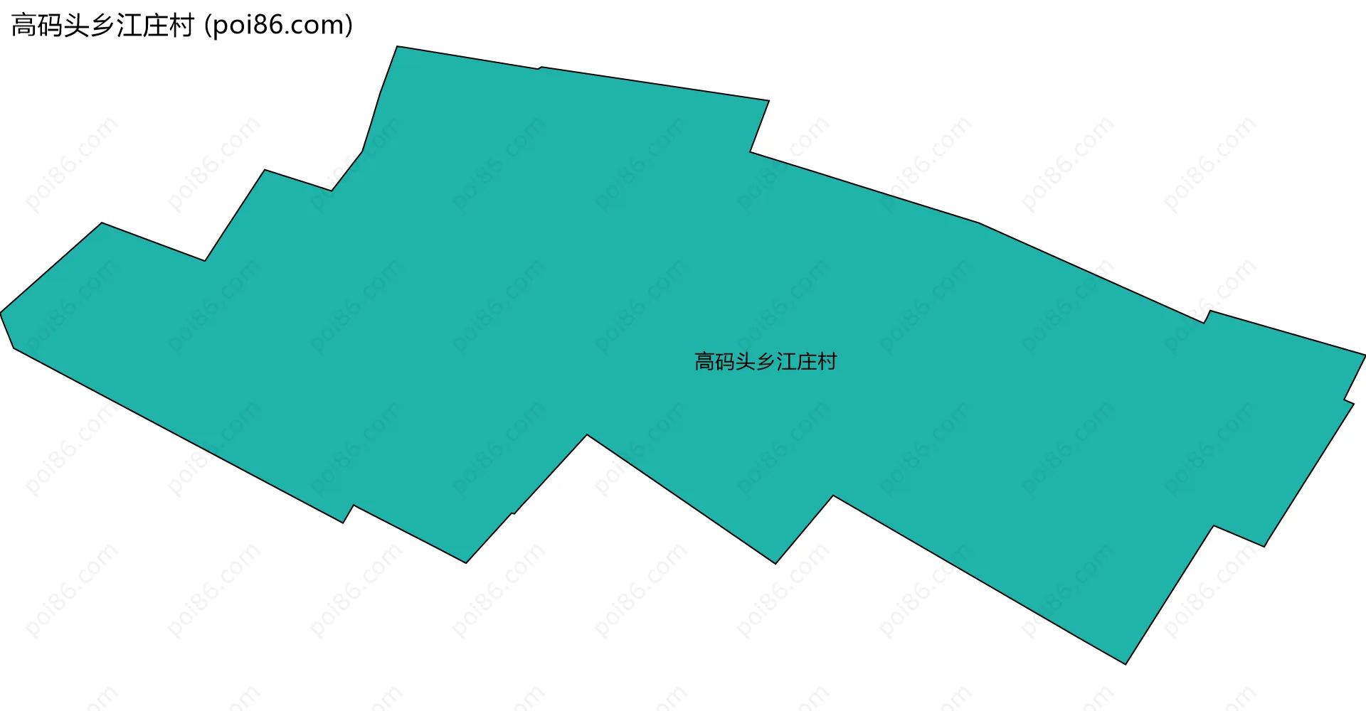 高码头乡江庄村边界地图