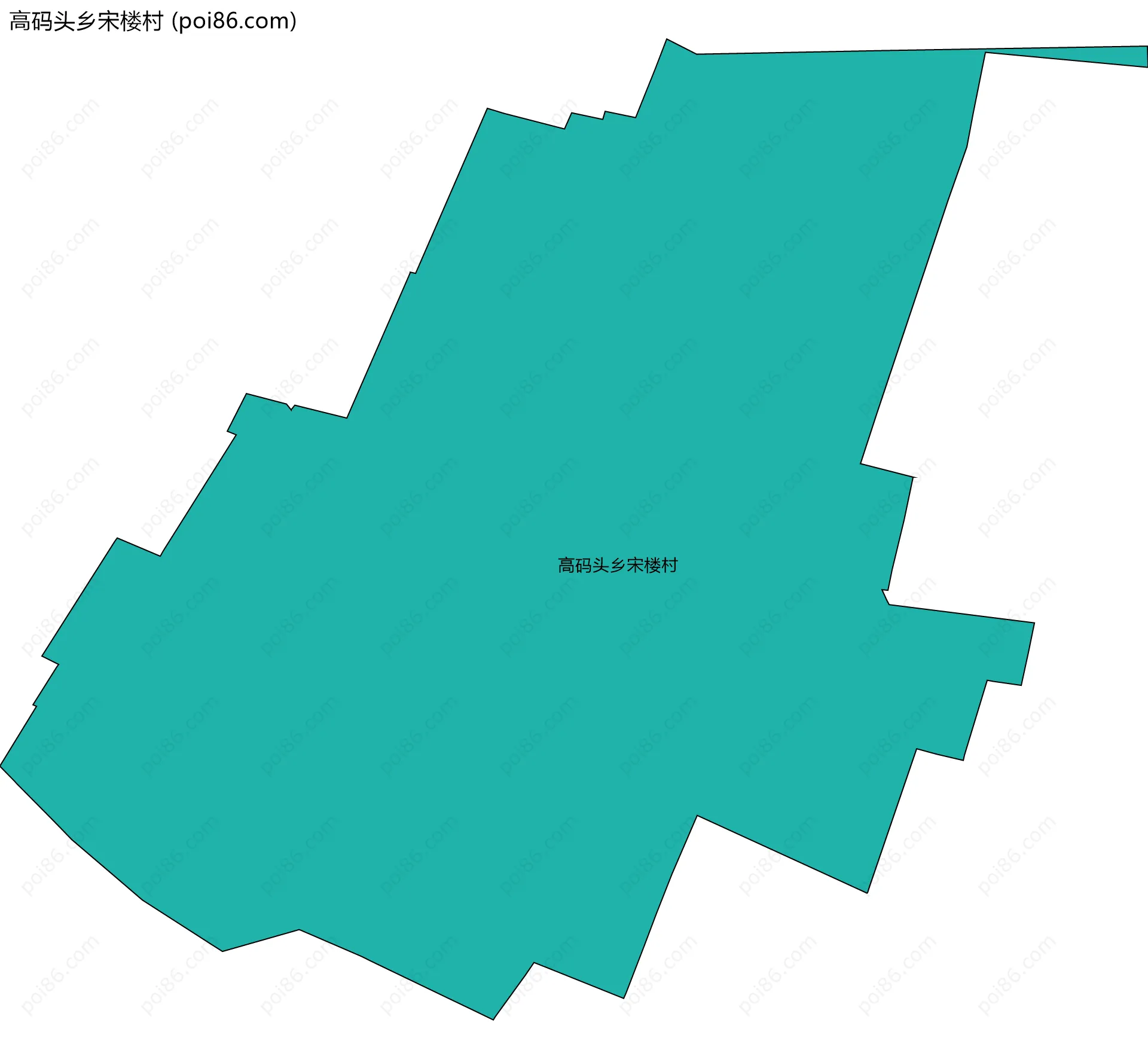 高码头乡宋楼村边界地图