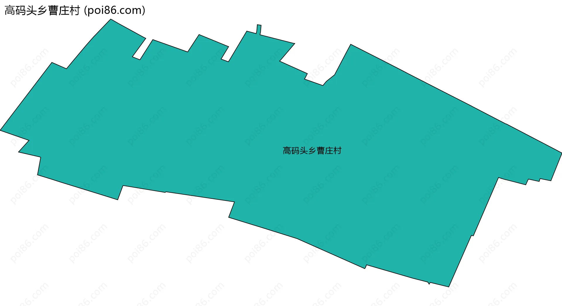 高码头乡曹庄村边界地图