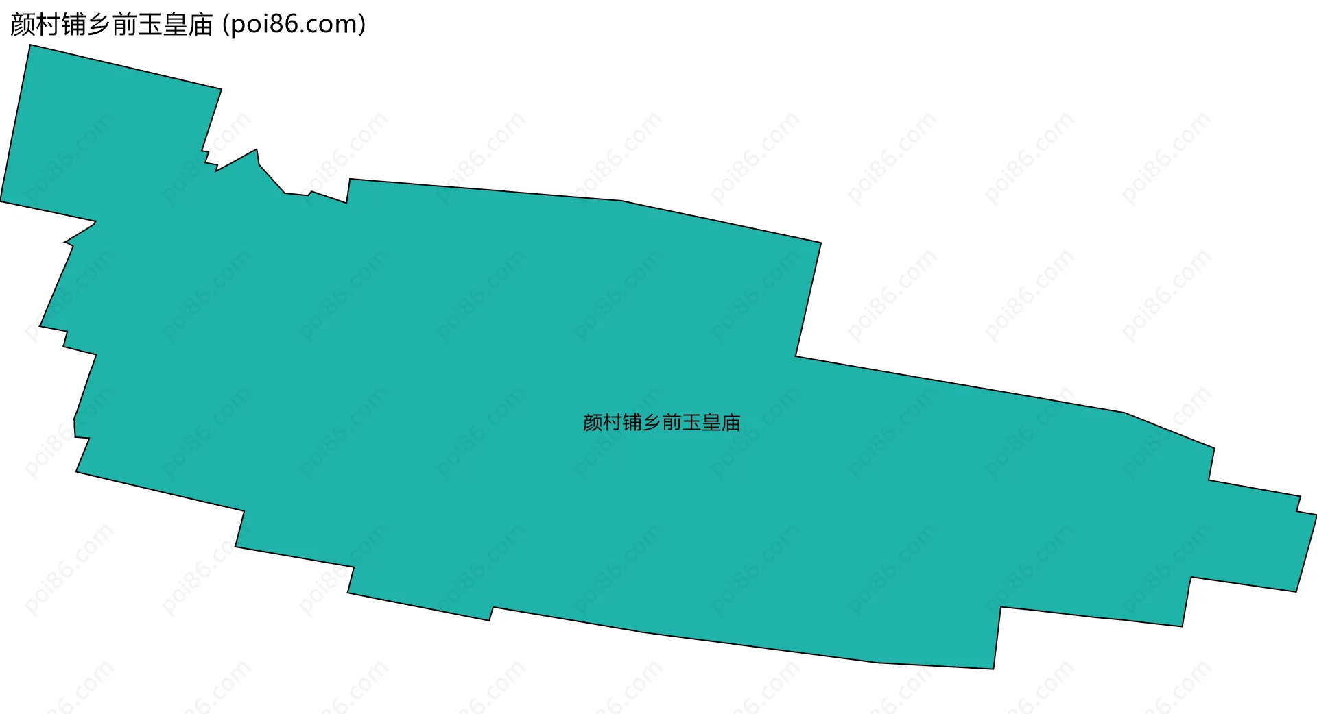 颜村铺乡前玉皇庙边界地图