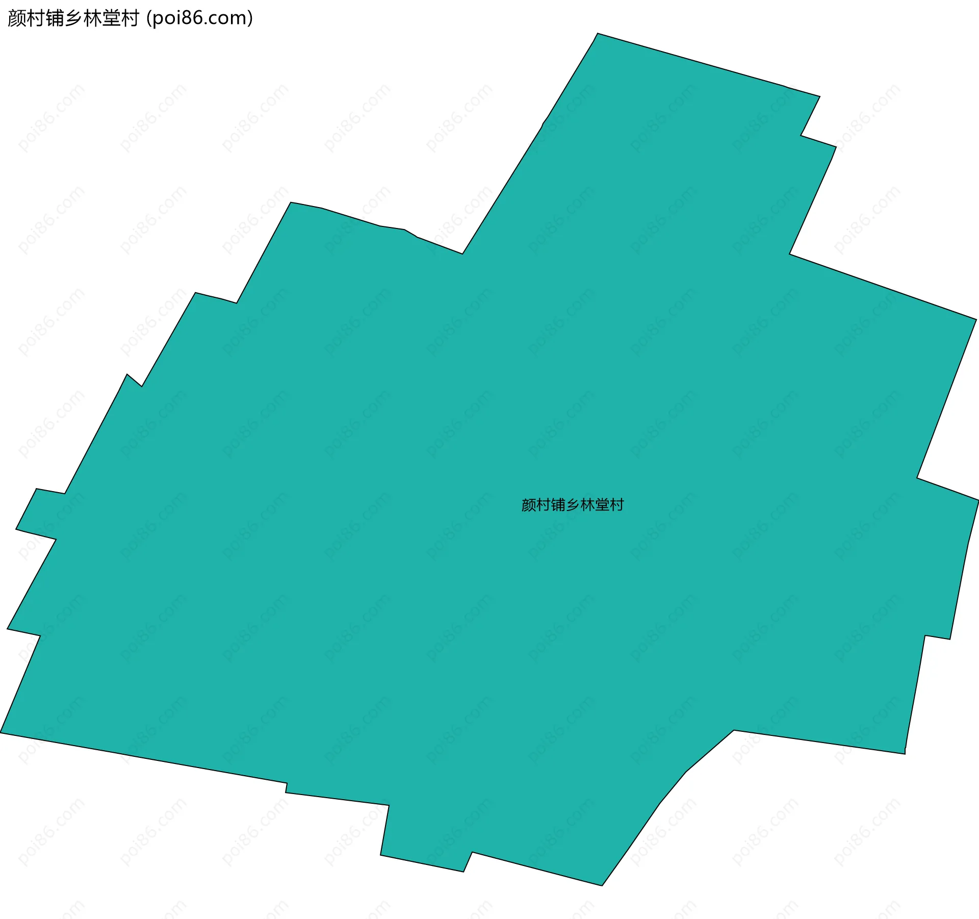 颜村铺乡林堂村边界地图