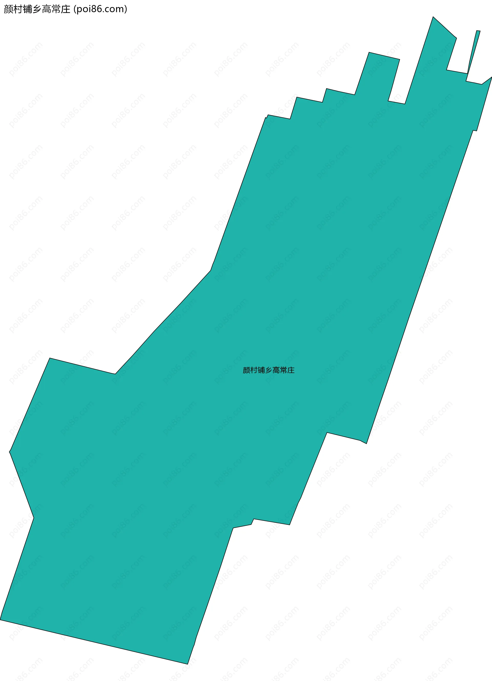 颜村铺乡高常庄边界地图