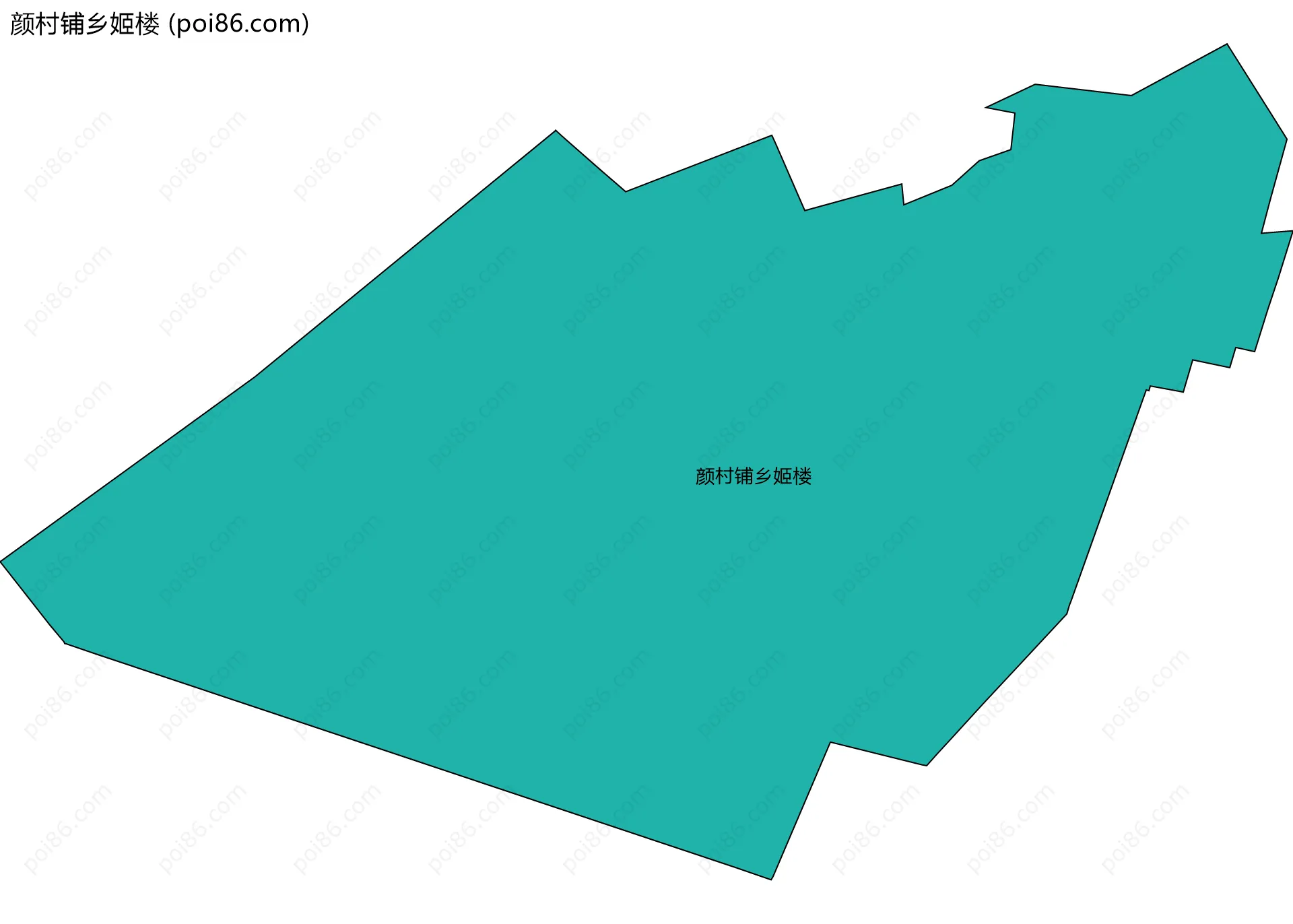 颜村铺乡姬楼边界地图