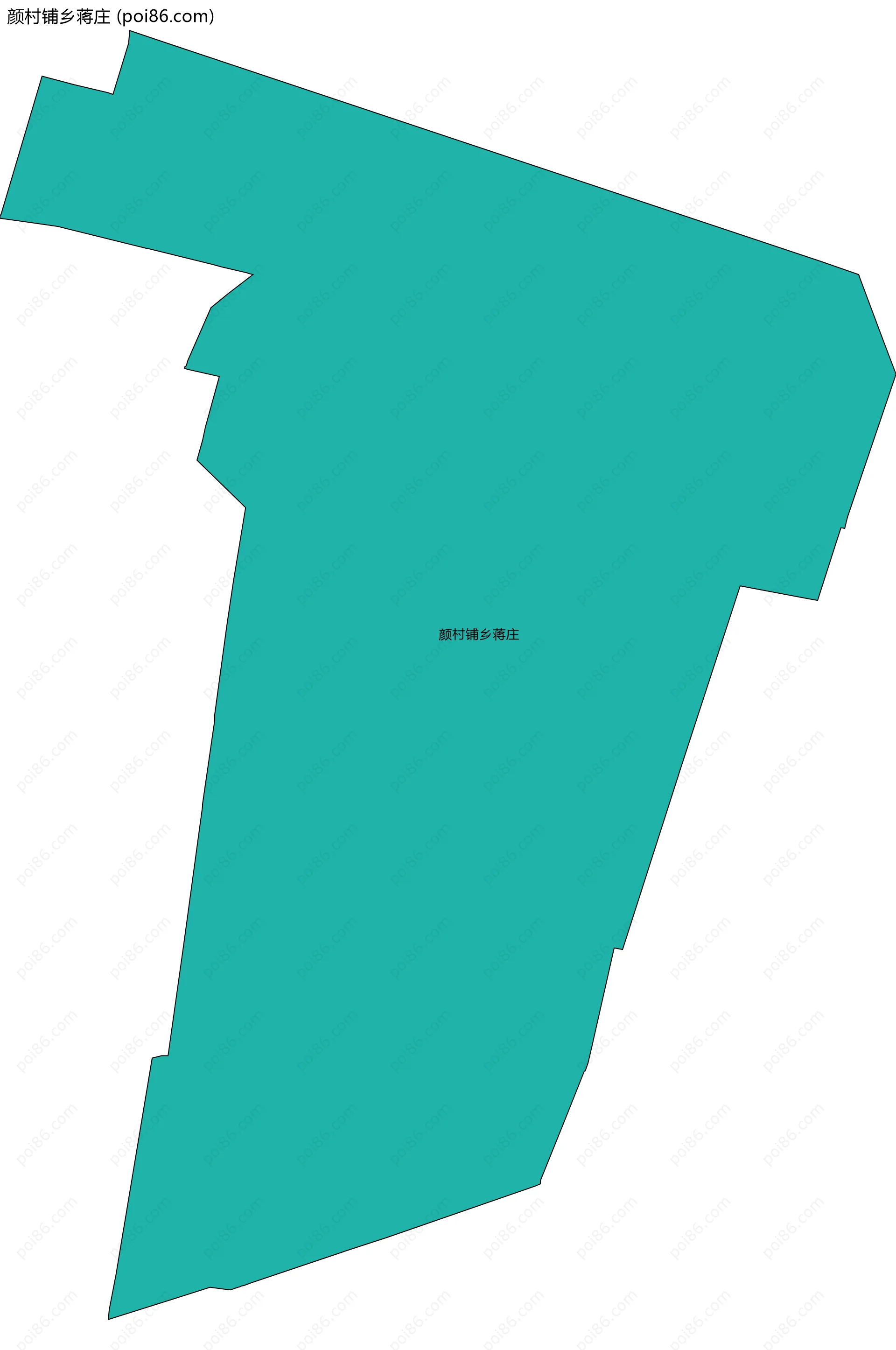 颜村铺乡蒋庄边界地图