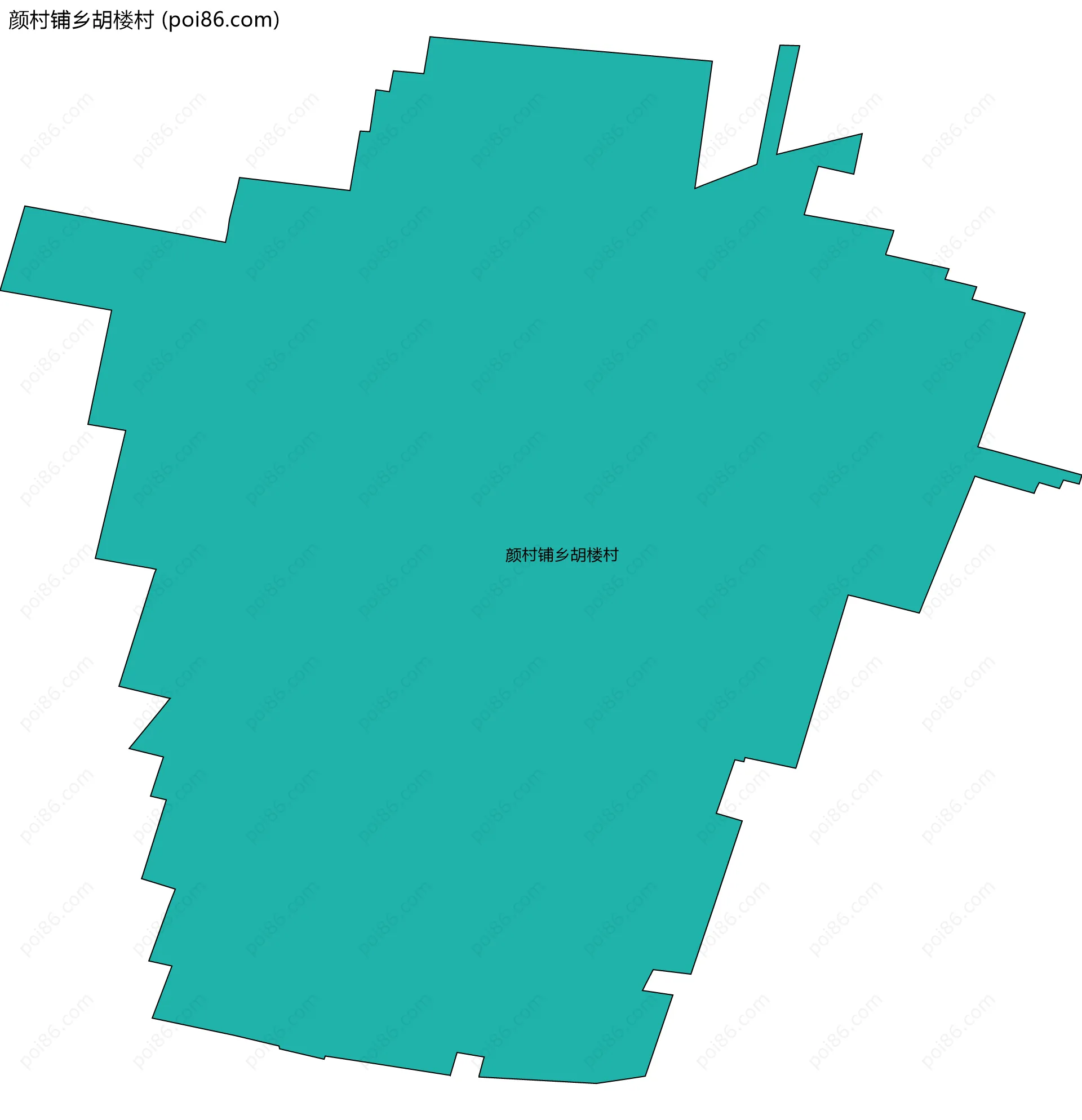 颜村铺乡胡楼村边界地图
