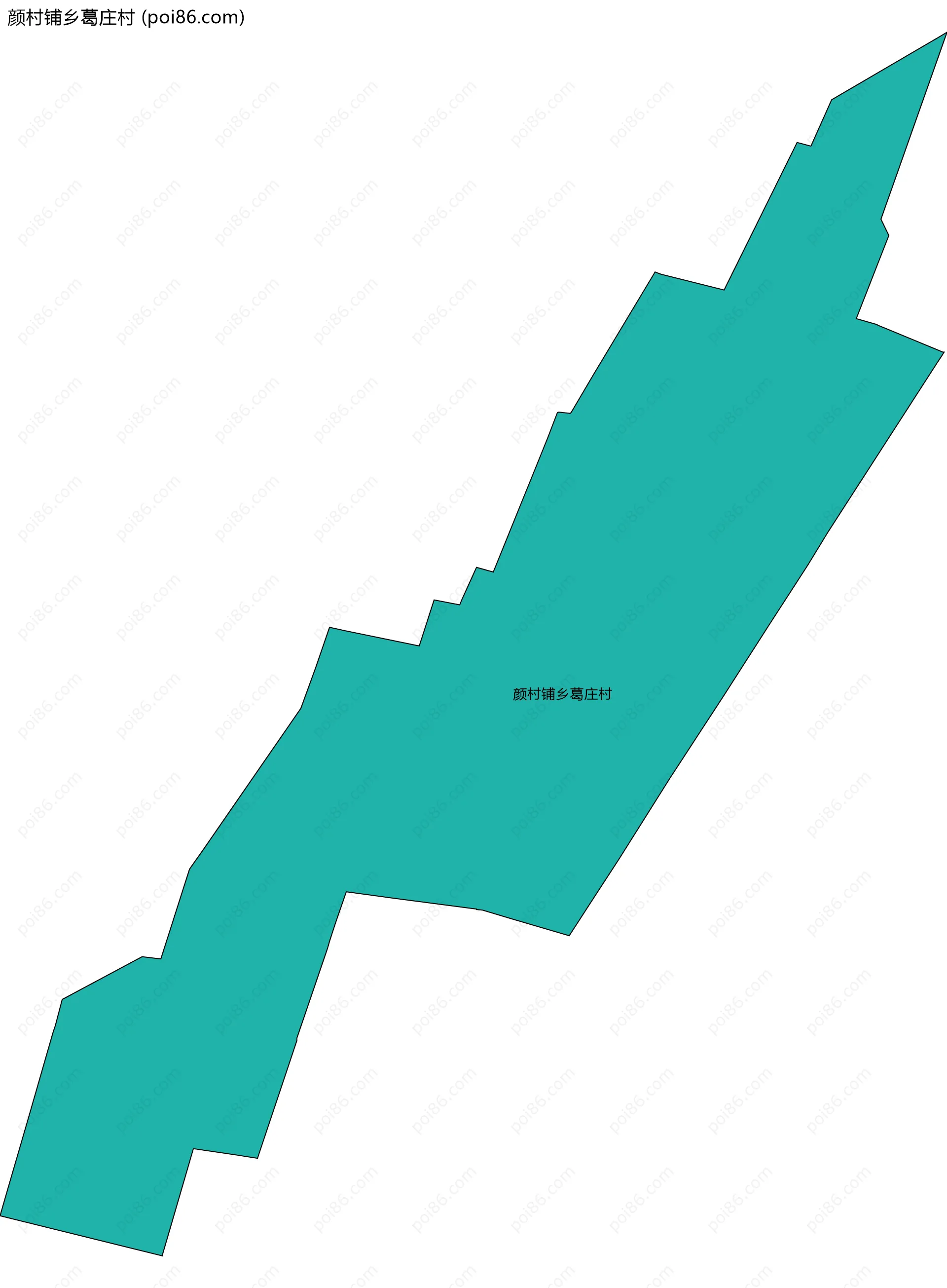 颜村铺乡葛庄村边界地图