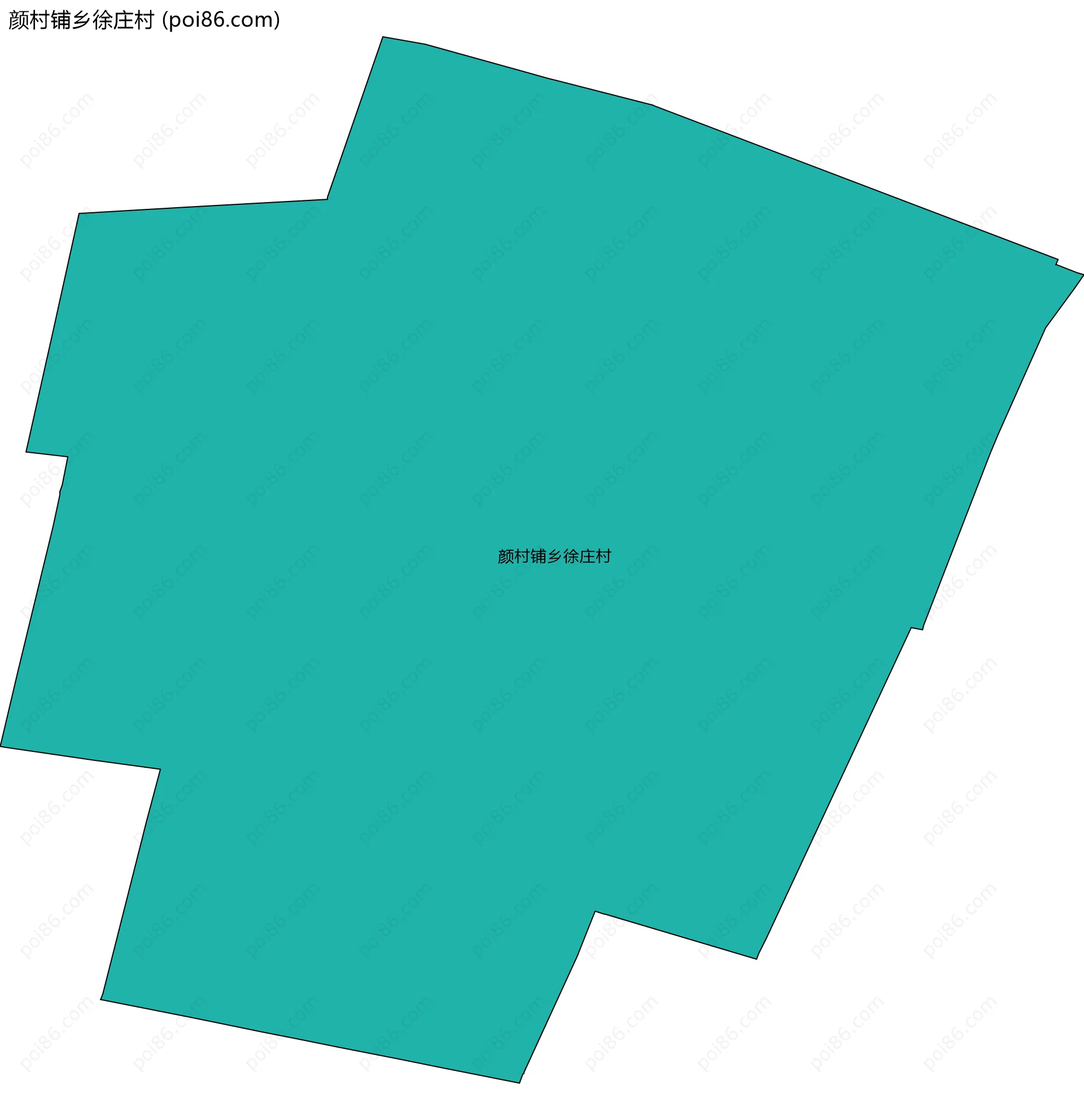 颜村铺乡徐庄村边界地图