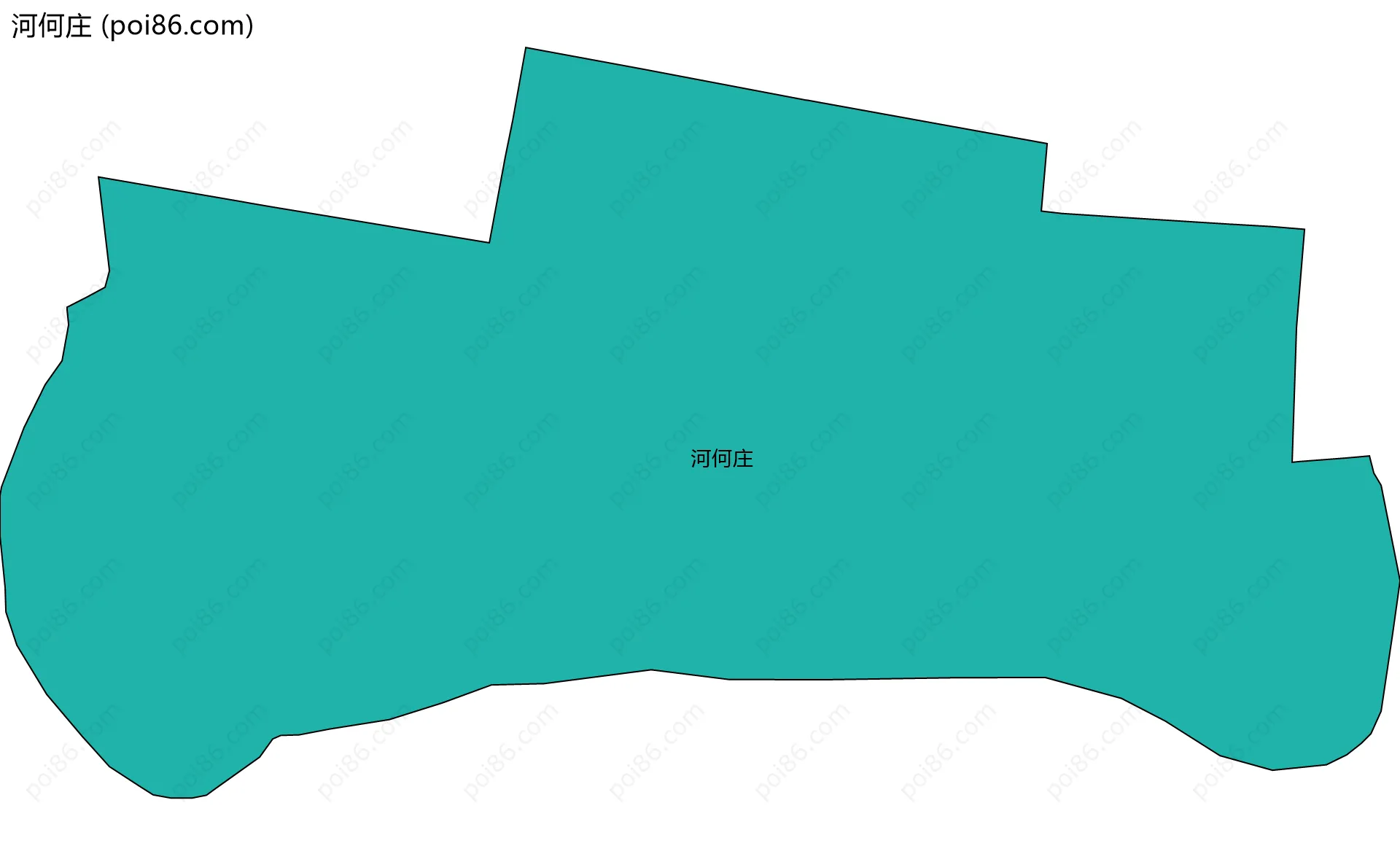 河何庄边界地图