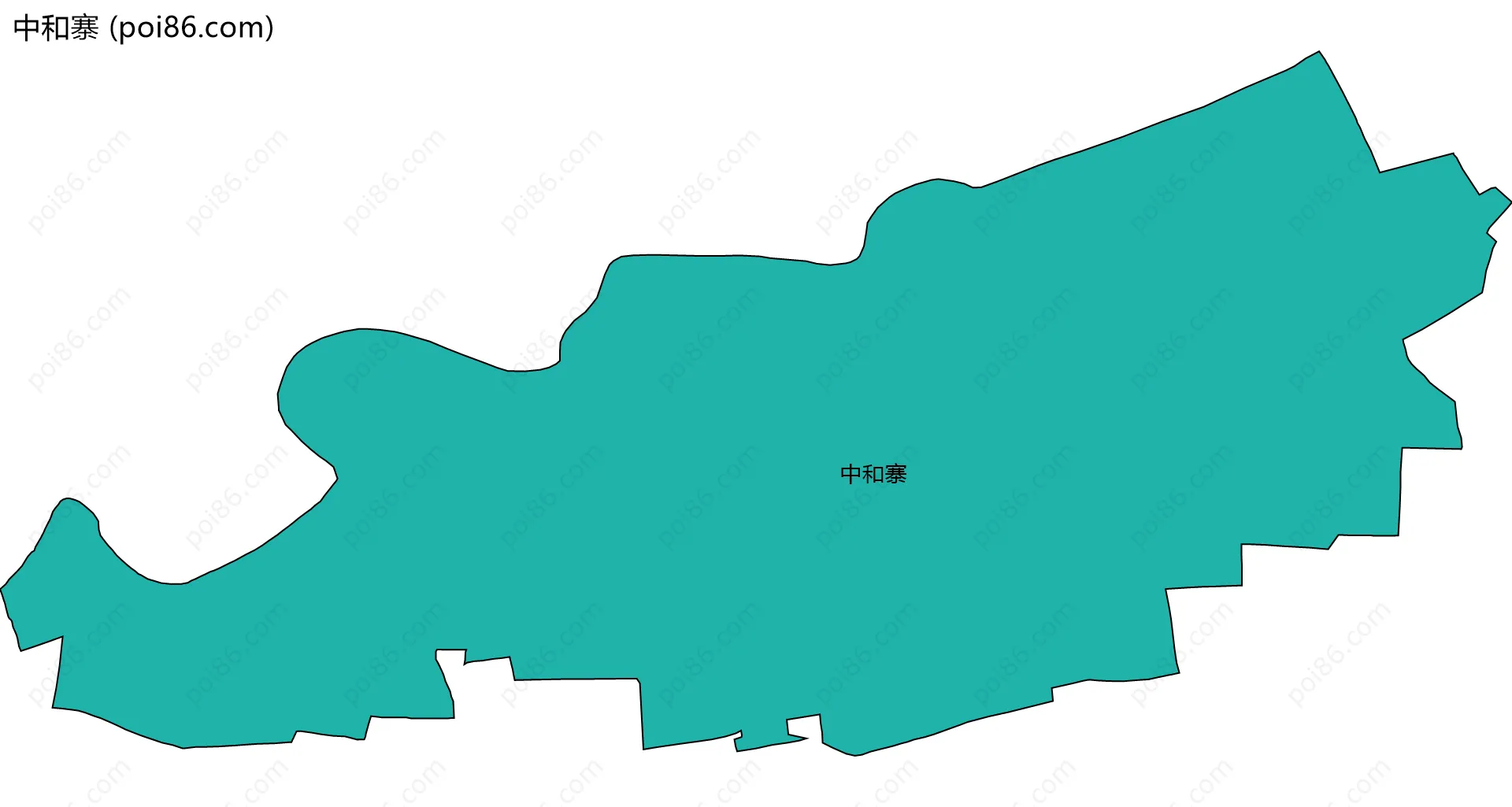 中和寨边界地图