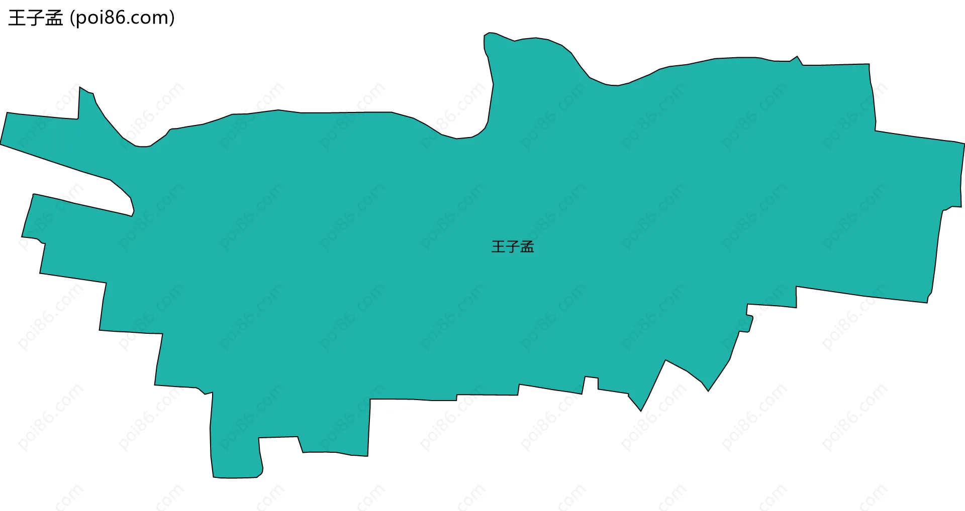 王子孟边界地图