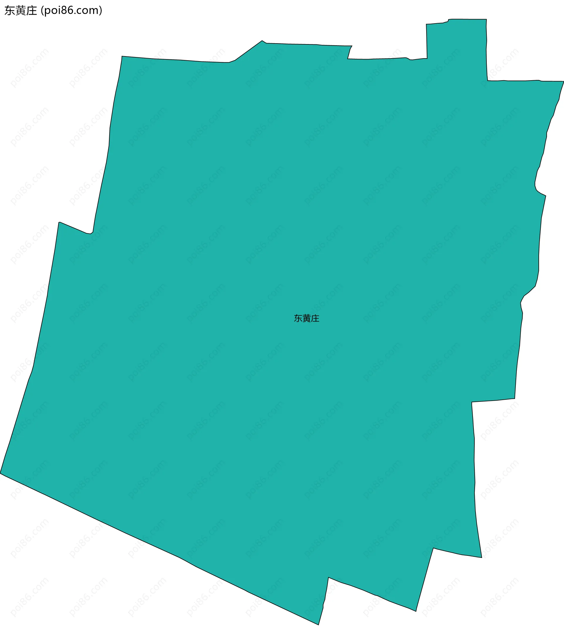东黄庄边界地图