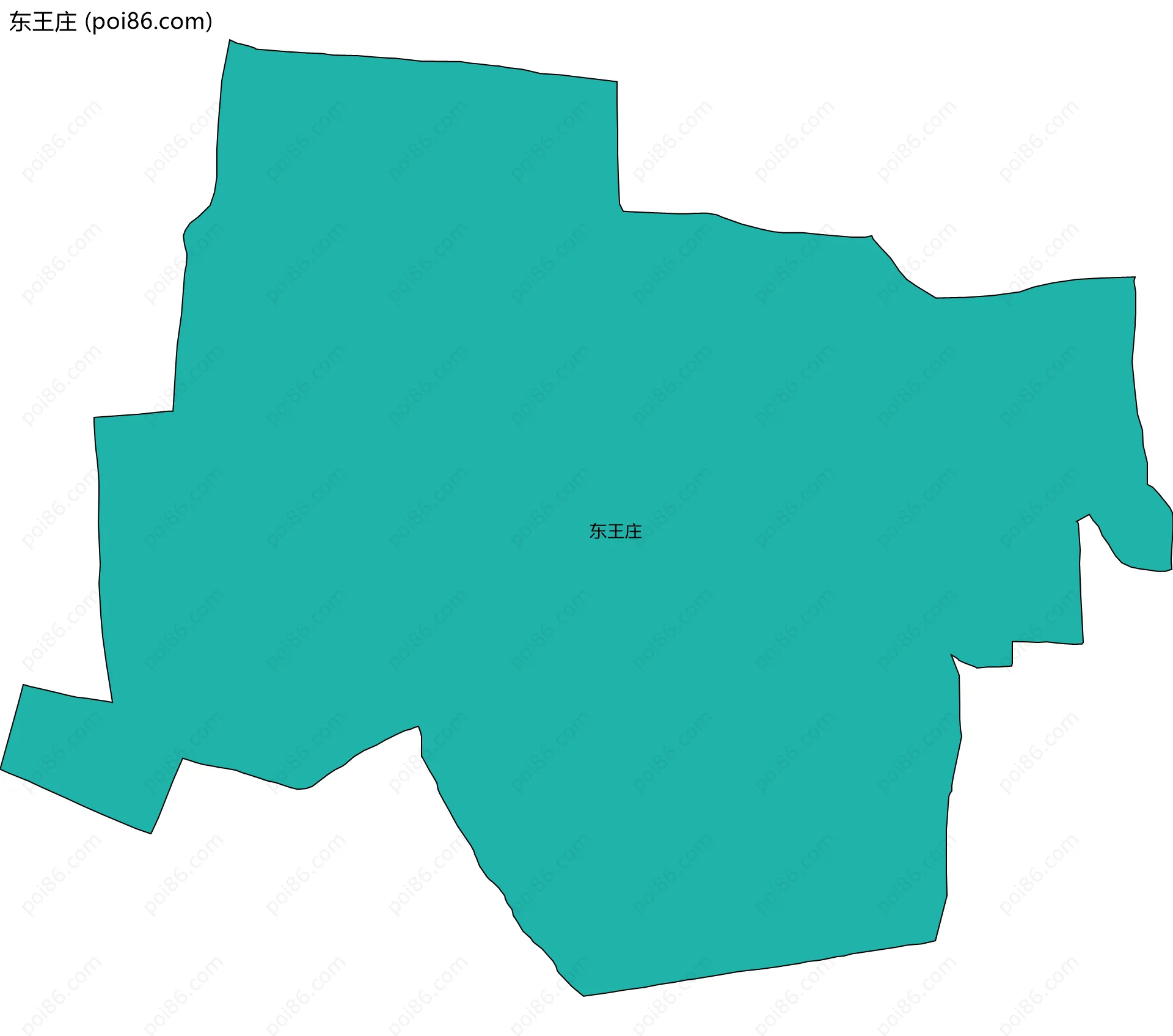 东王庄边界地图