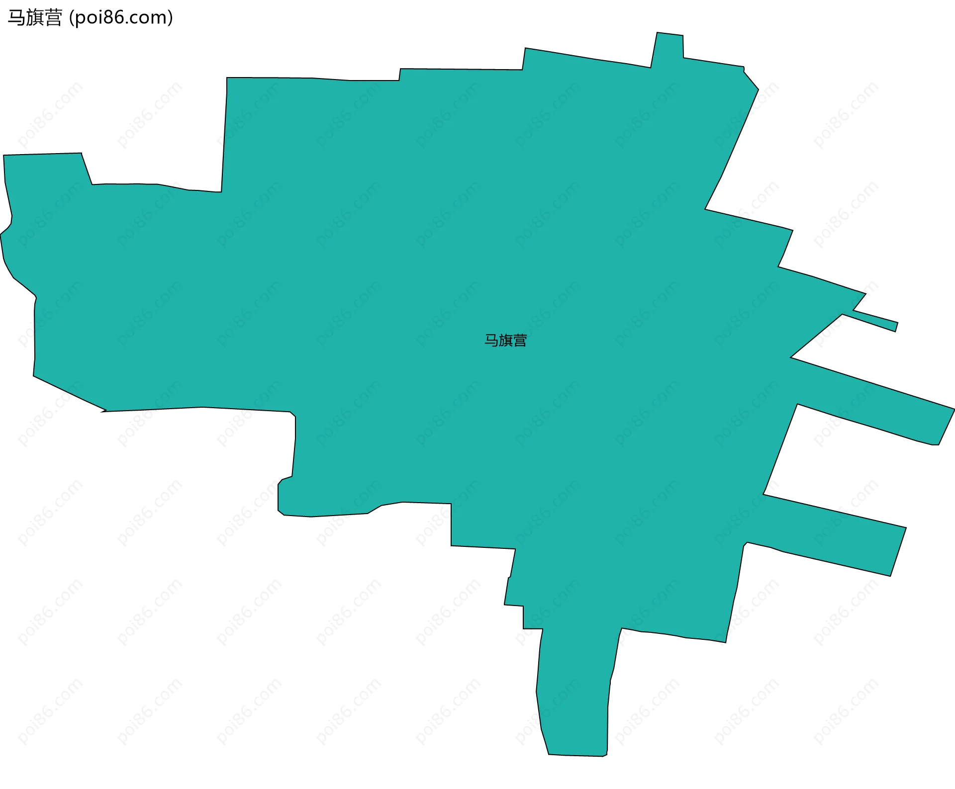 马旗营边界地图