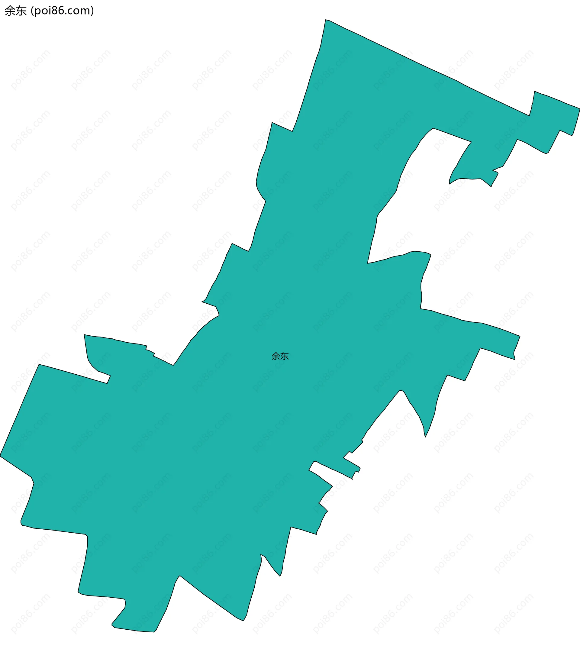 余东边界地图
