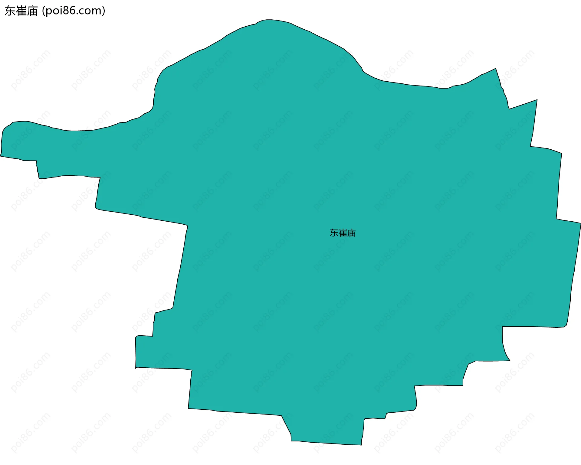 东崔庙边界地图