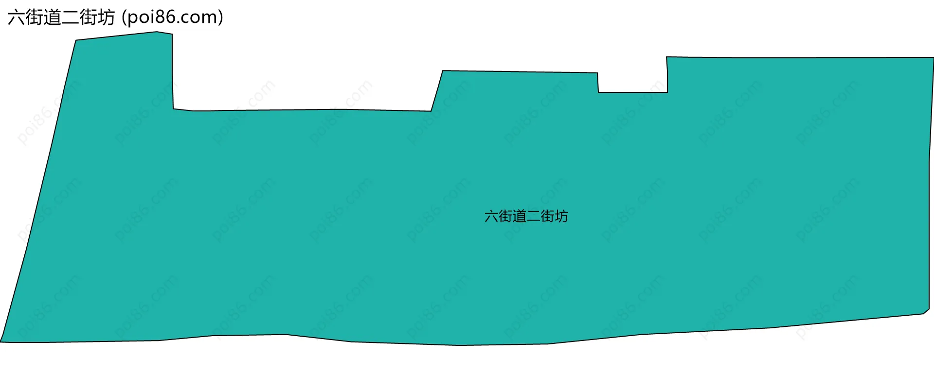 六街道二街坊边界地图