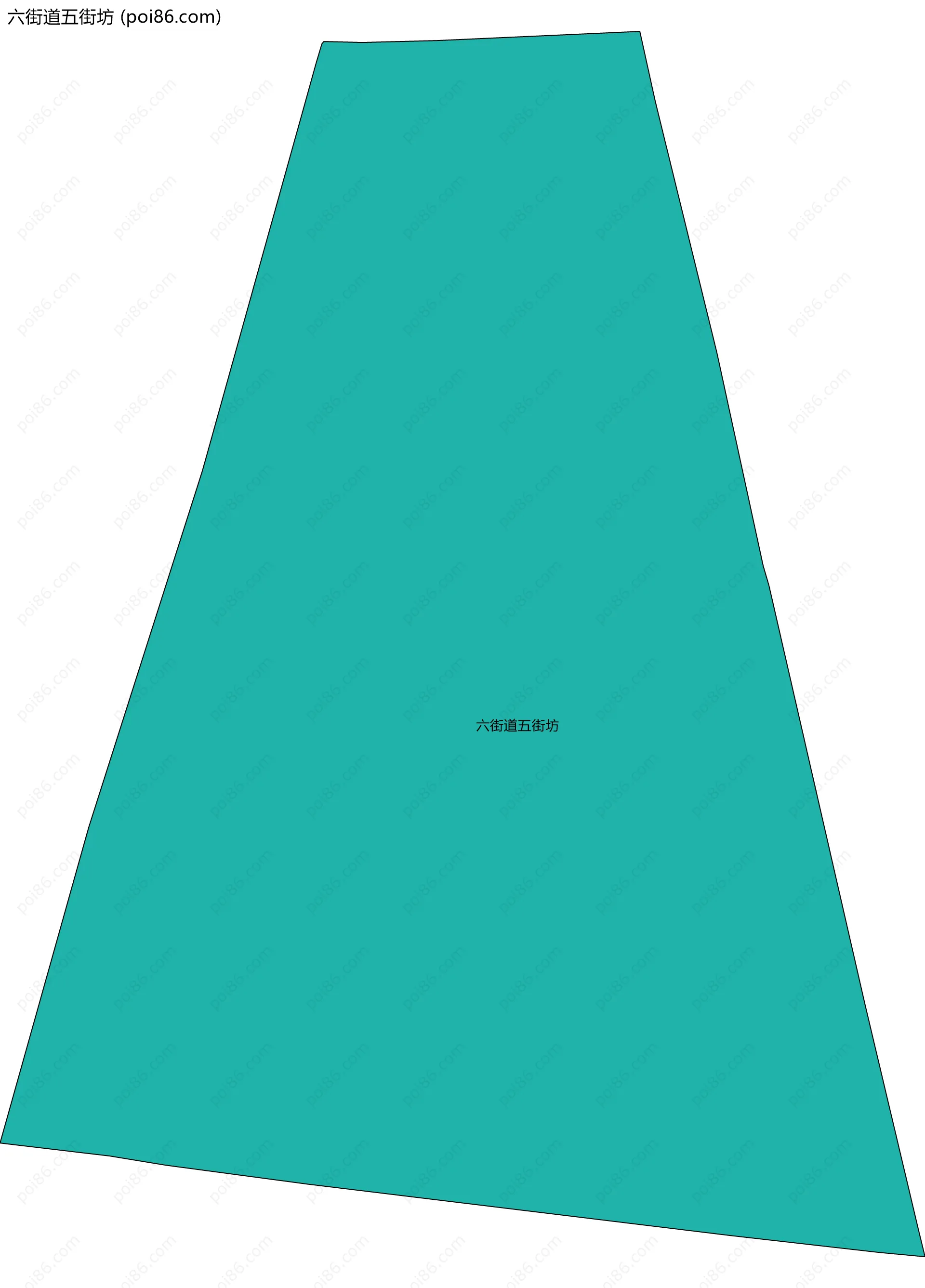 六街道五街坊边界地图