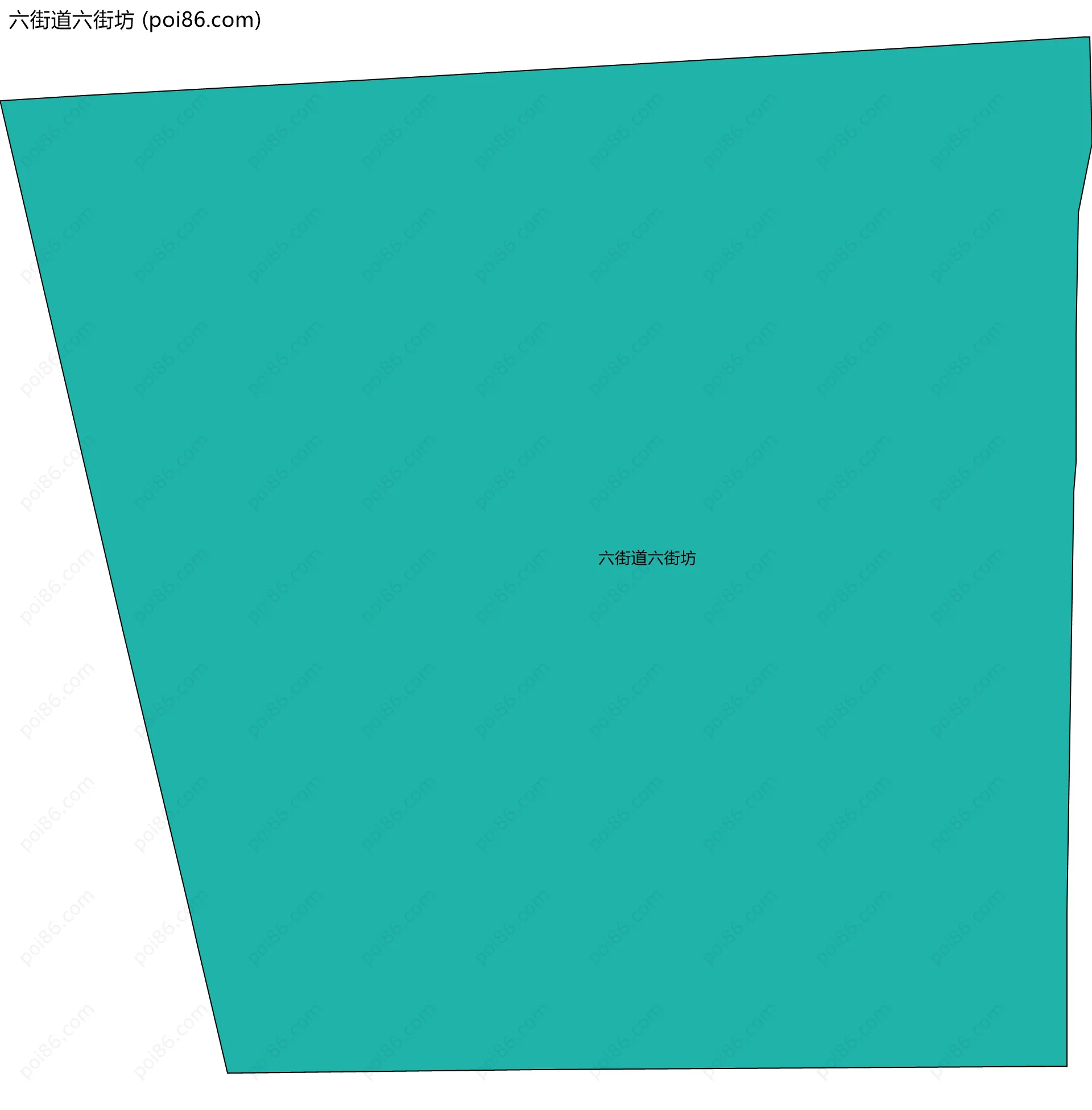 六街道六街坊边界地图