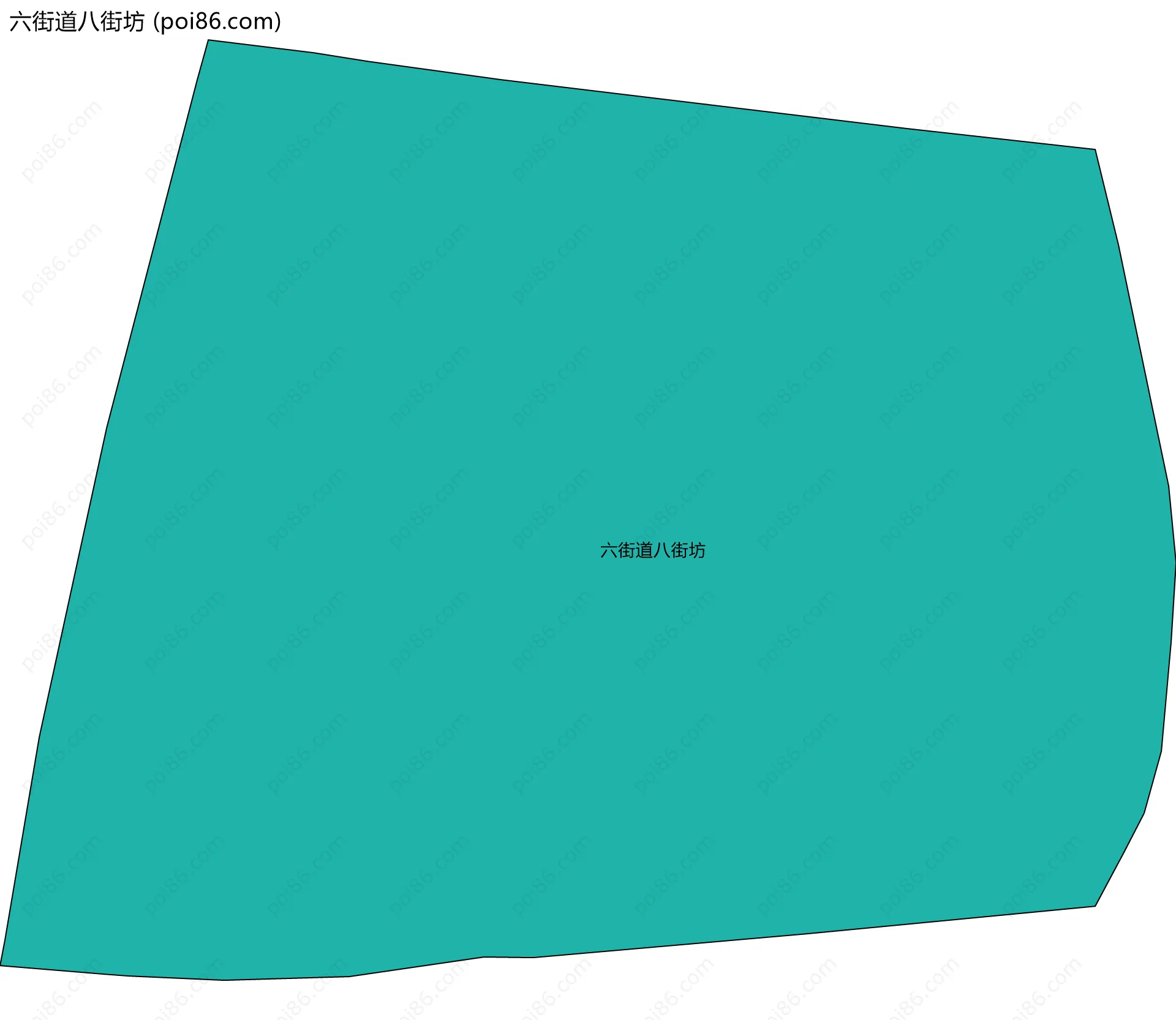 六街道八街坊边界地图