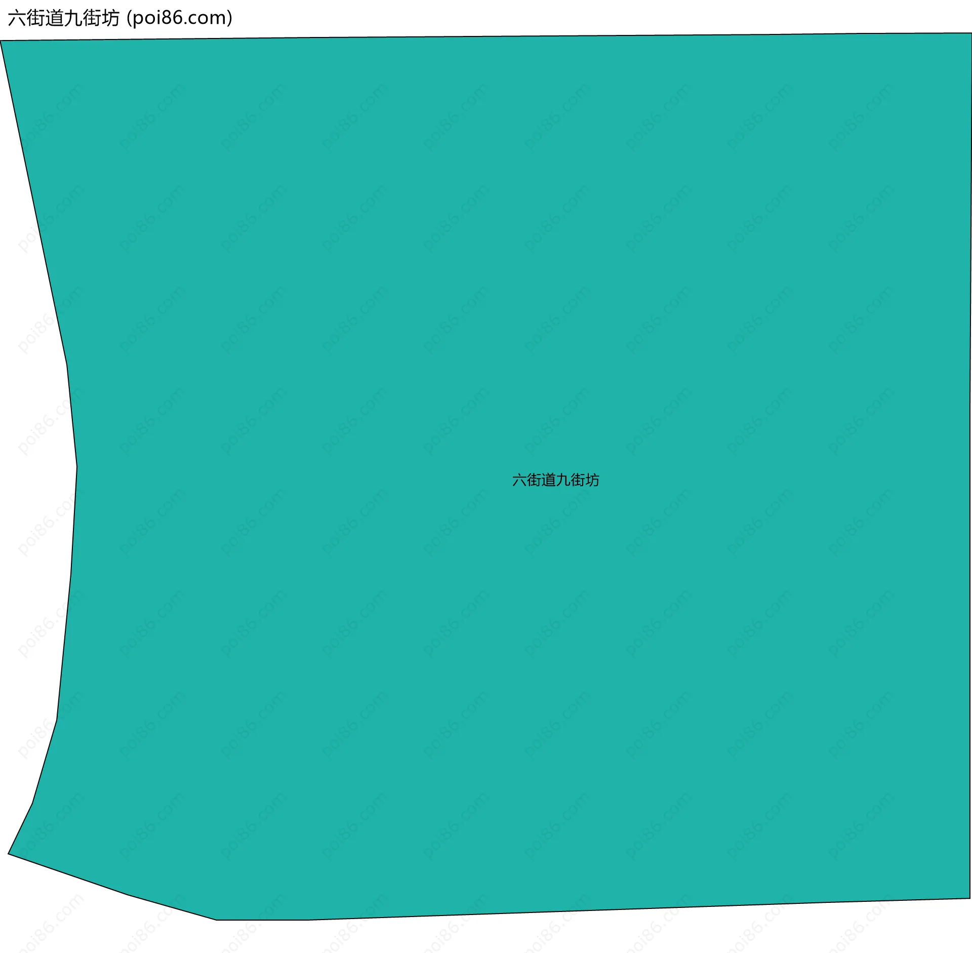 六街道九街坊边界地图